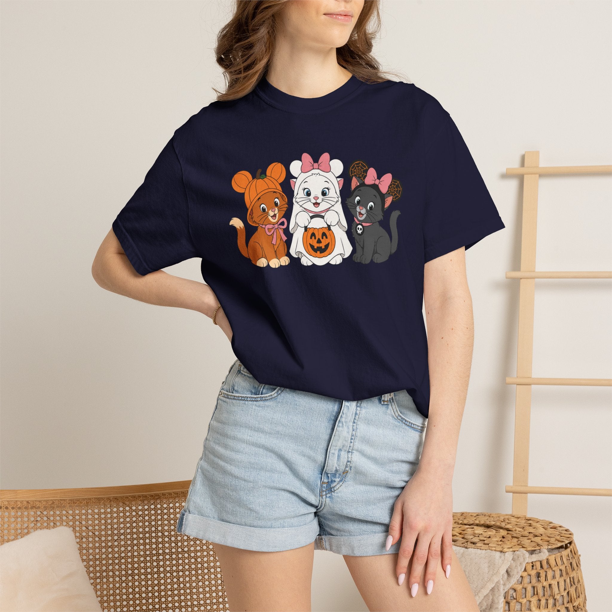Halloween Kittens Ear Hats T-Shirt
