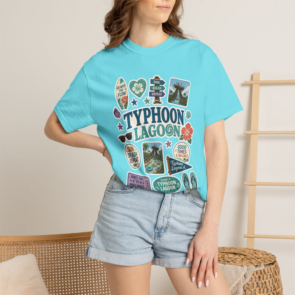 Typhoon Sticker Patch T-Shirt