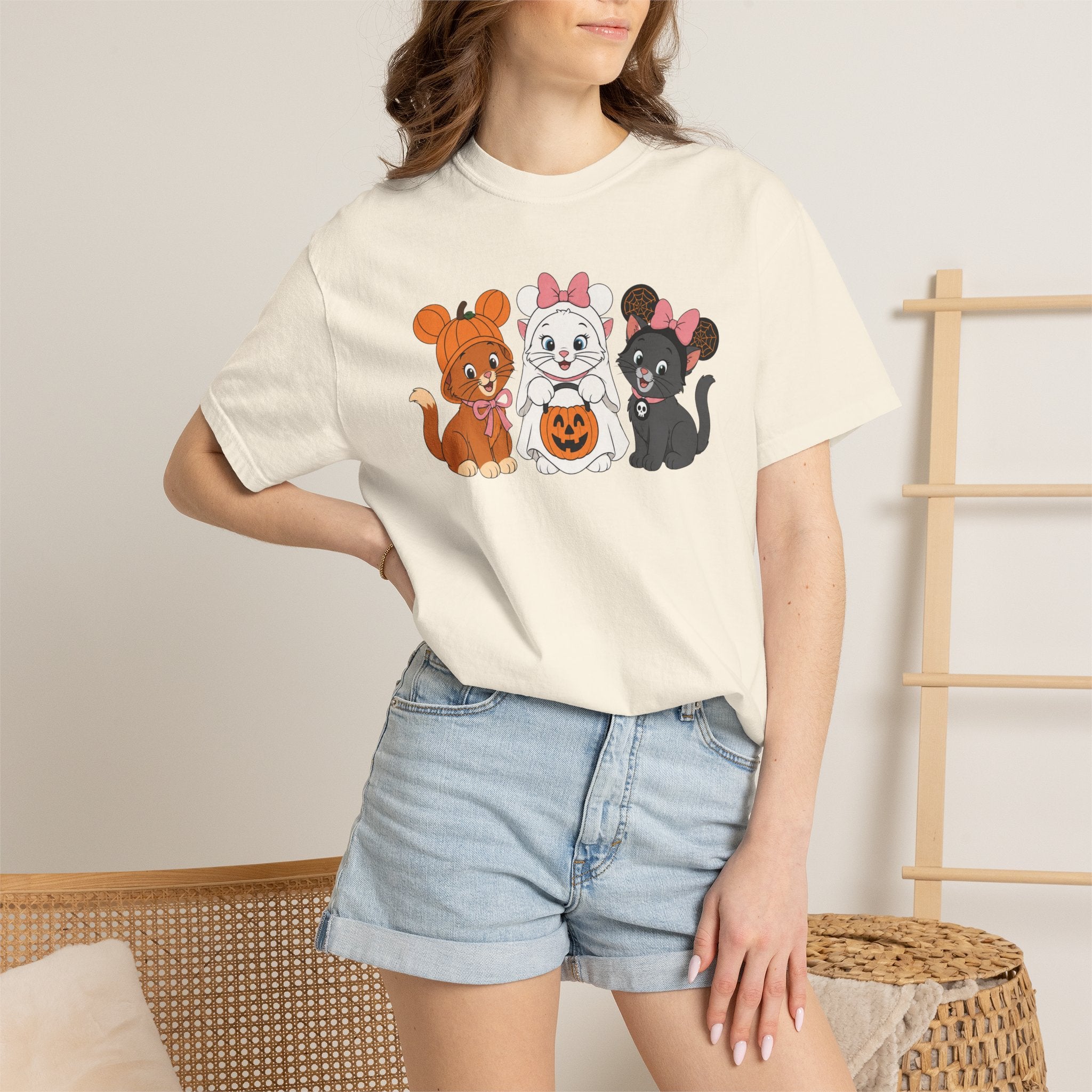 Halloween Kittens Ear Hats T-Shirt