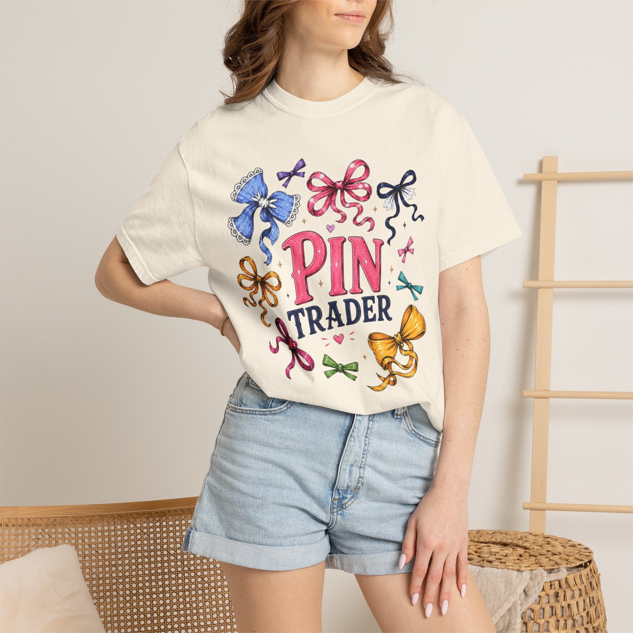 Ribbon Bow Pin Trader T-Shirt