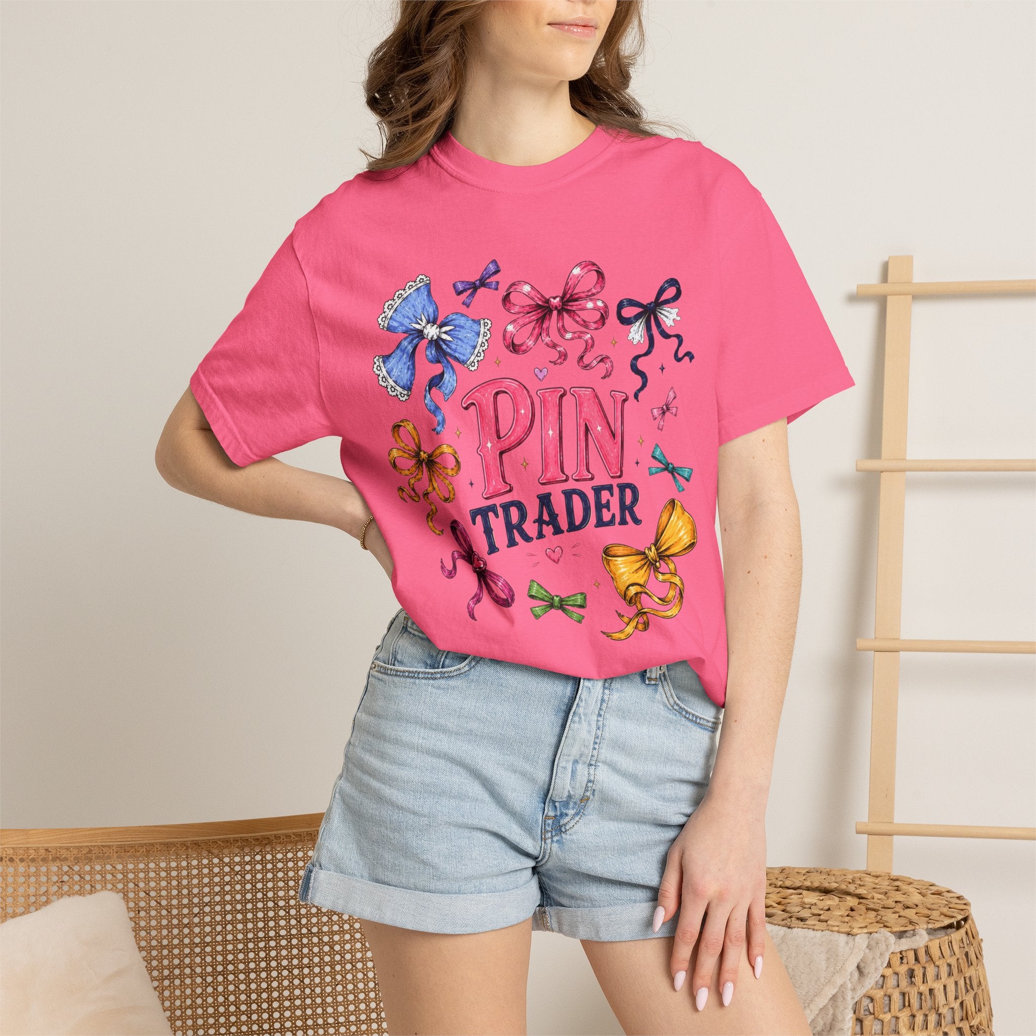 Ribbon Bow Pin Trader T-Shirt