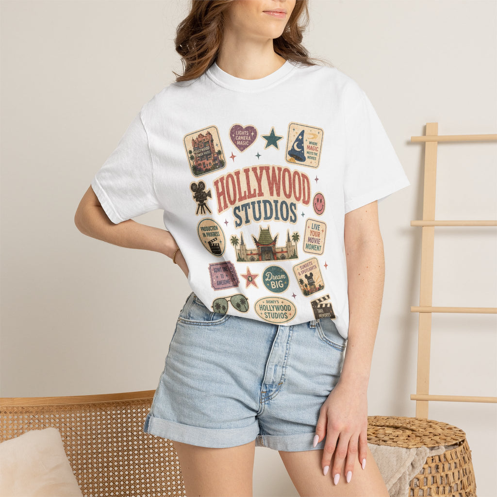 Hollywood Sticker Patch T-Shirt