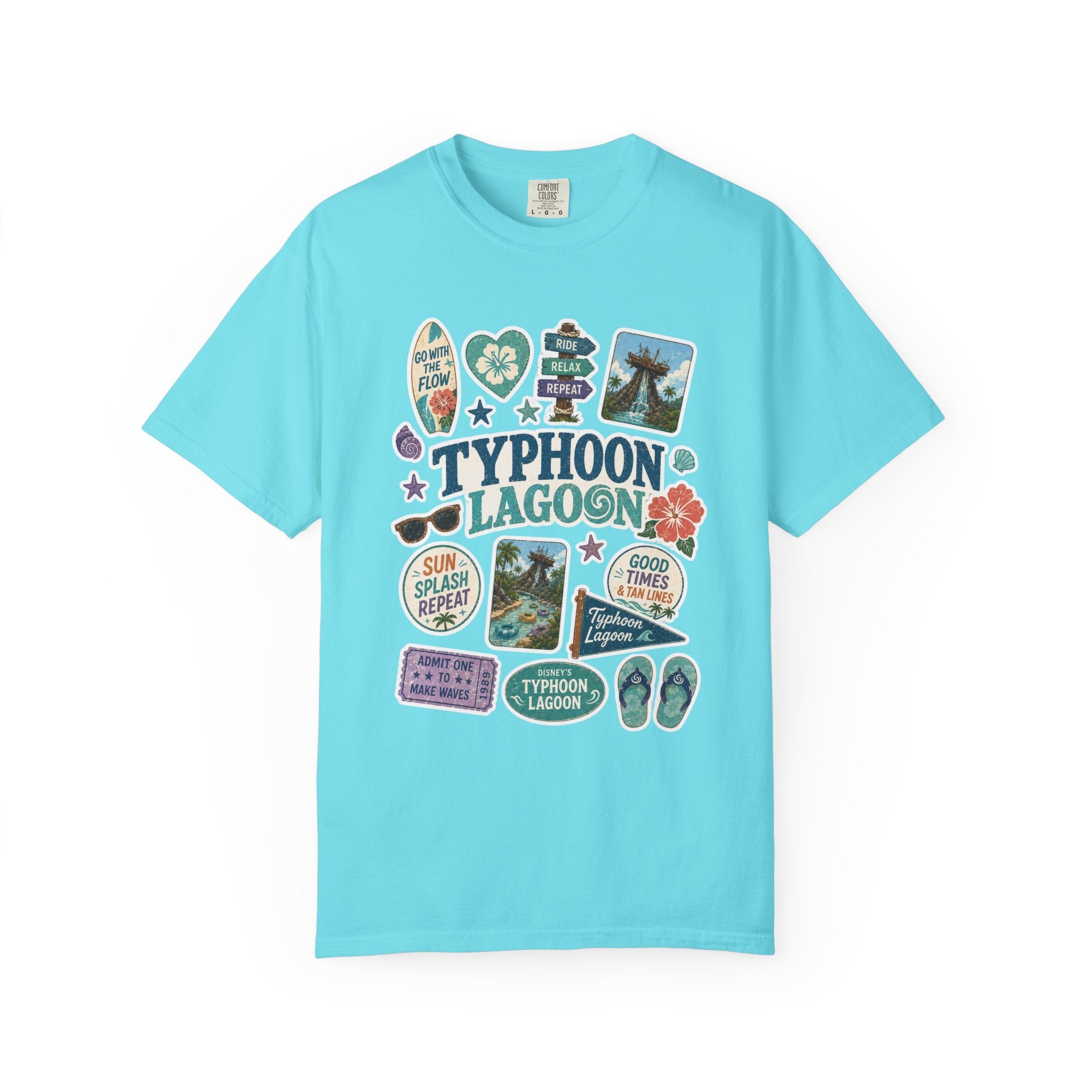 Typhoon Sticker Patch T-Shirt