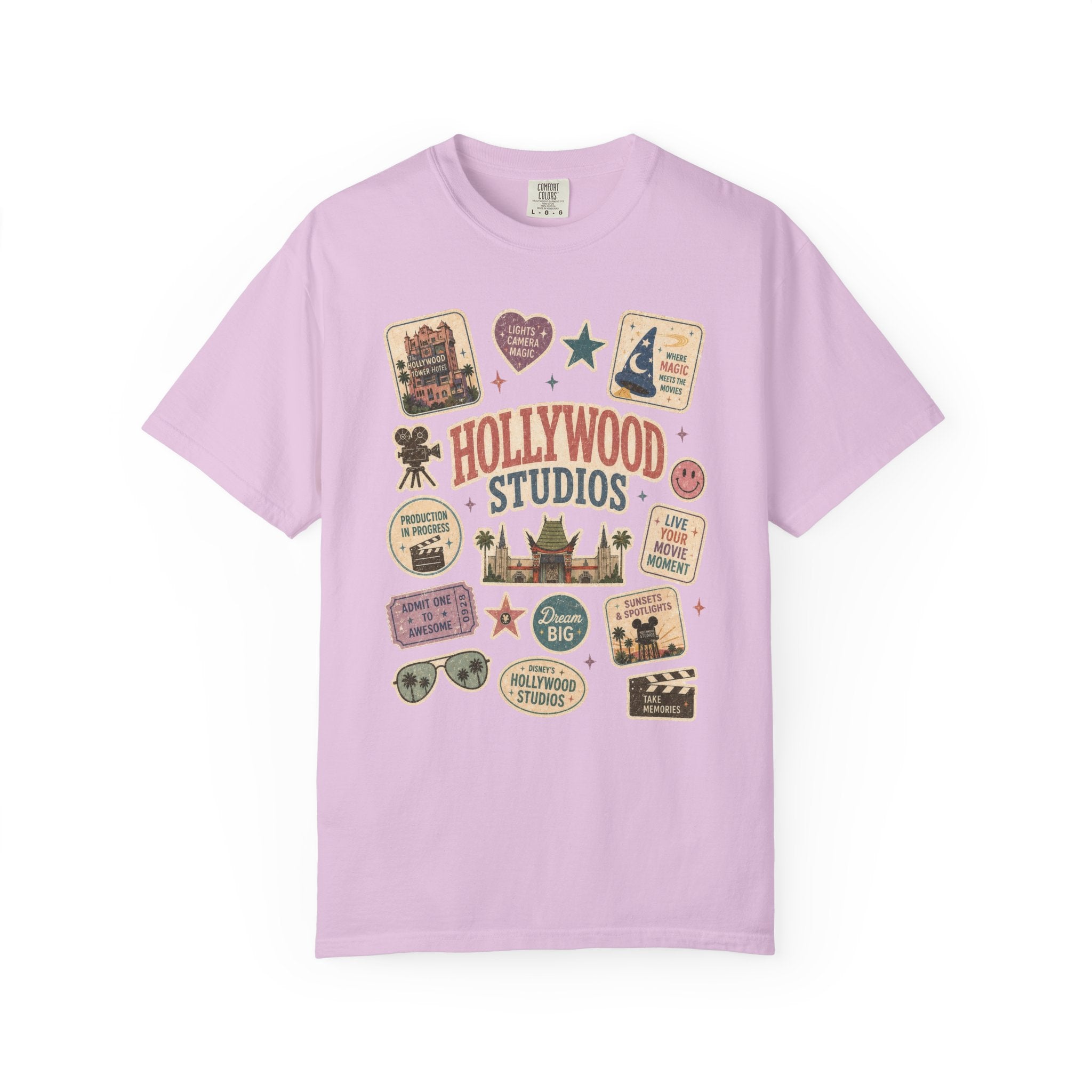 Hollywood Sticker Patch T-Shirt