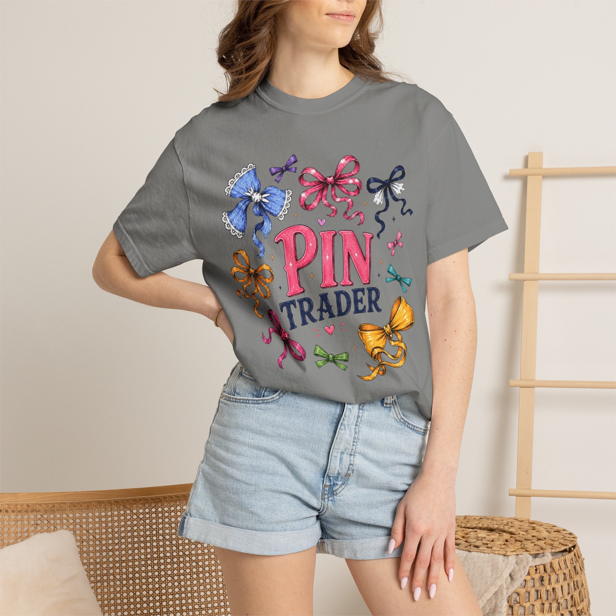 Ribbon Bow Pin Trader T-Shirt