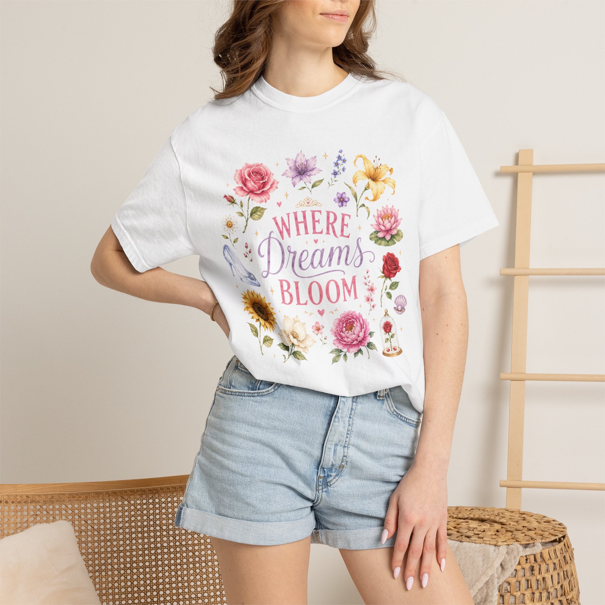 Where Dreams Bloom Floral T-Shirt
