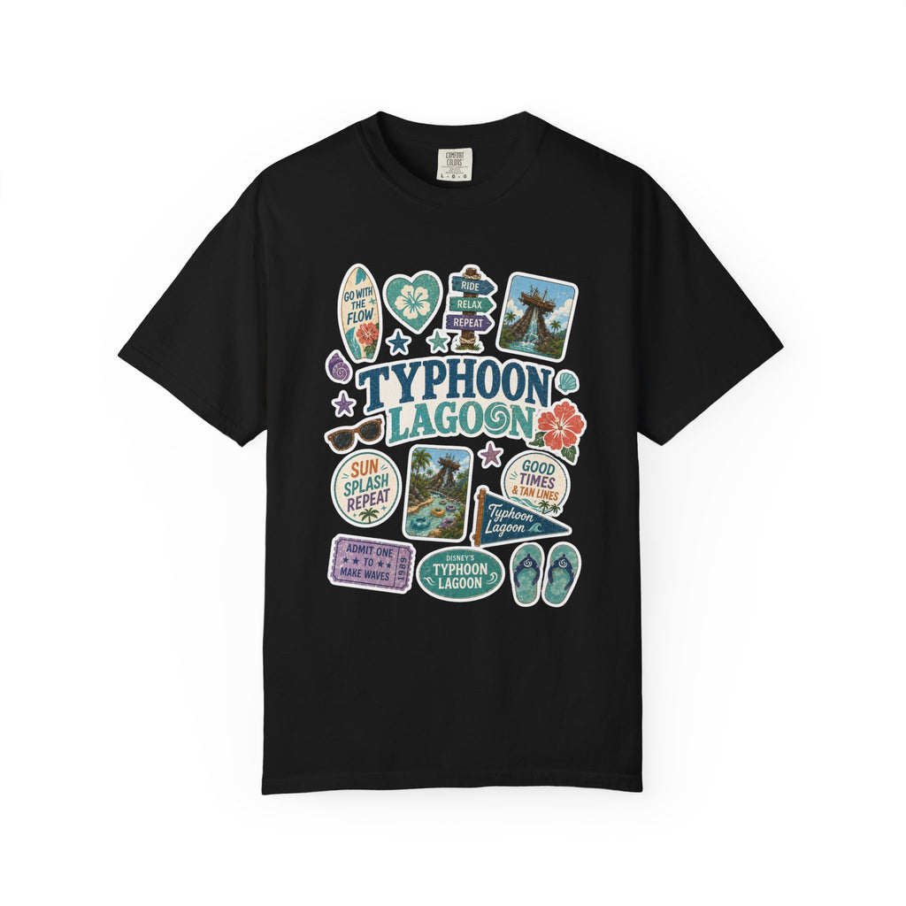 Typhoon Sticker Patch T-Shirt