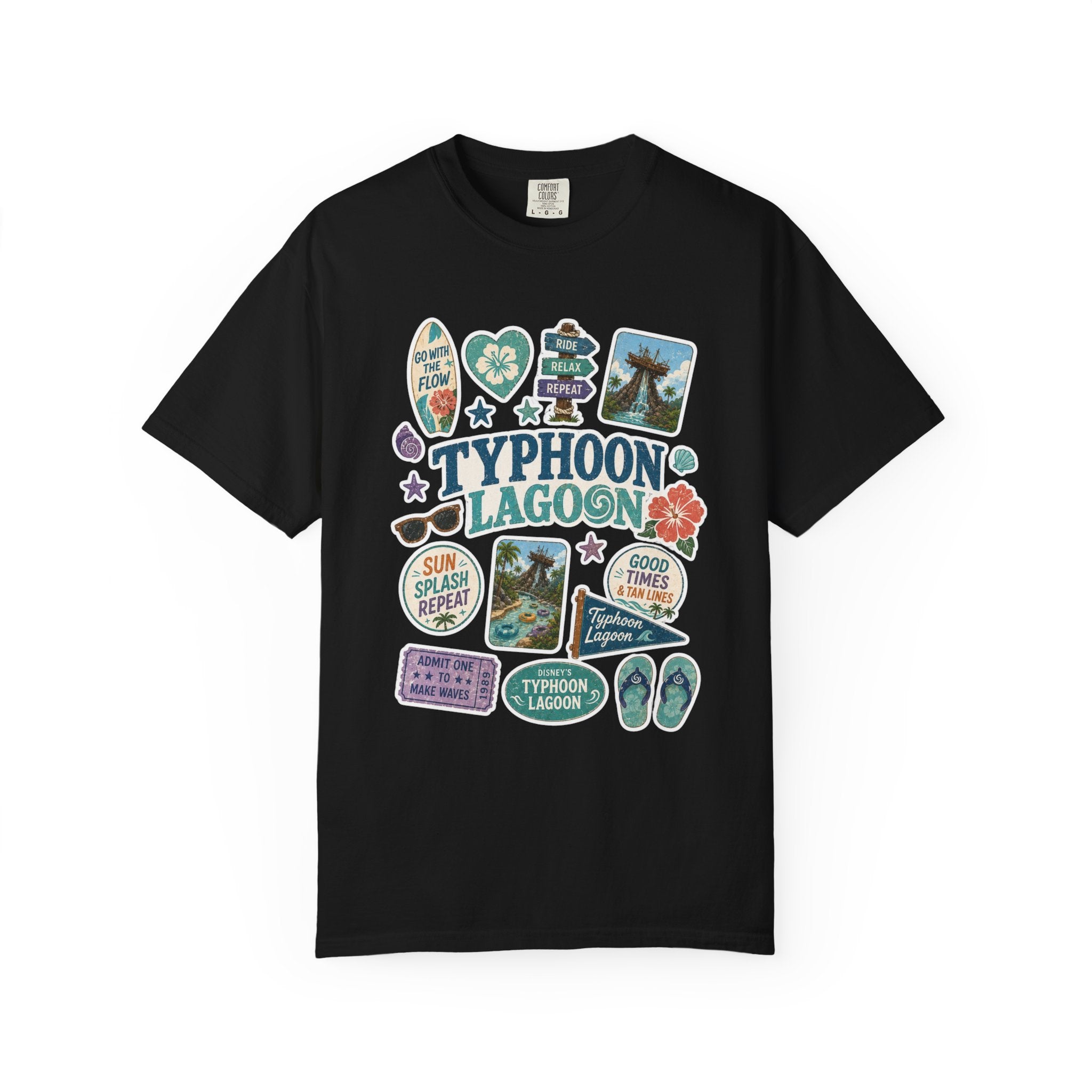 Typhoon Sticker Patch T-Shirt