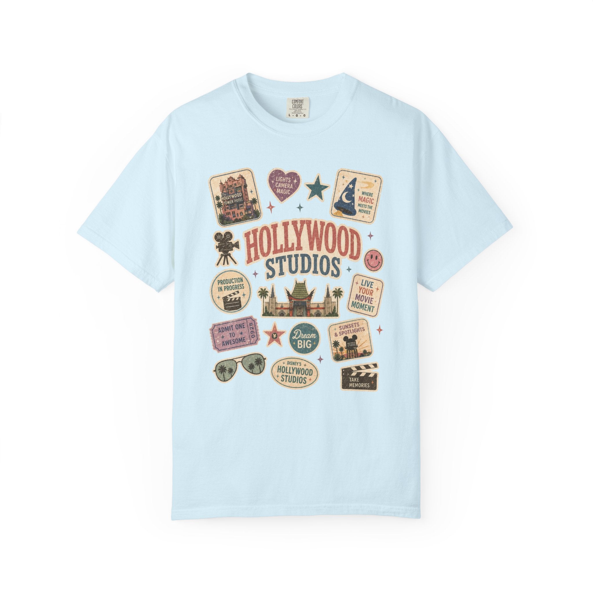 Hollywood Sticker Patch T-Shirt
