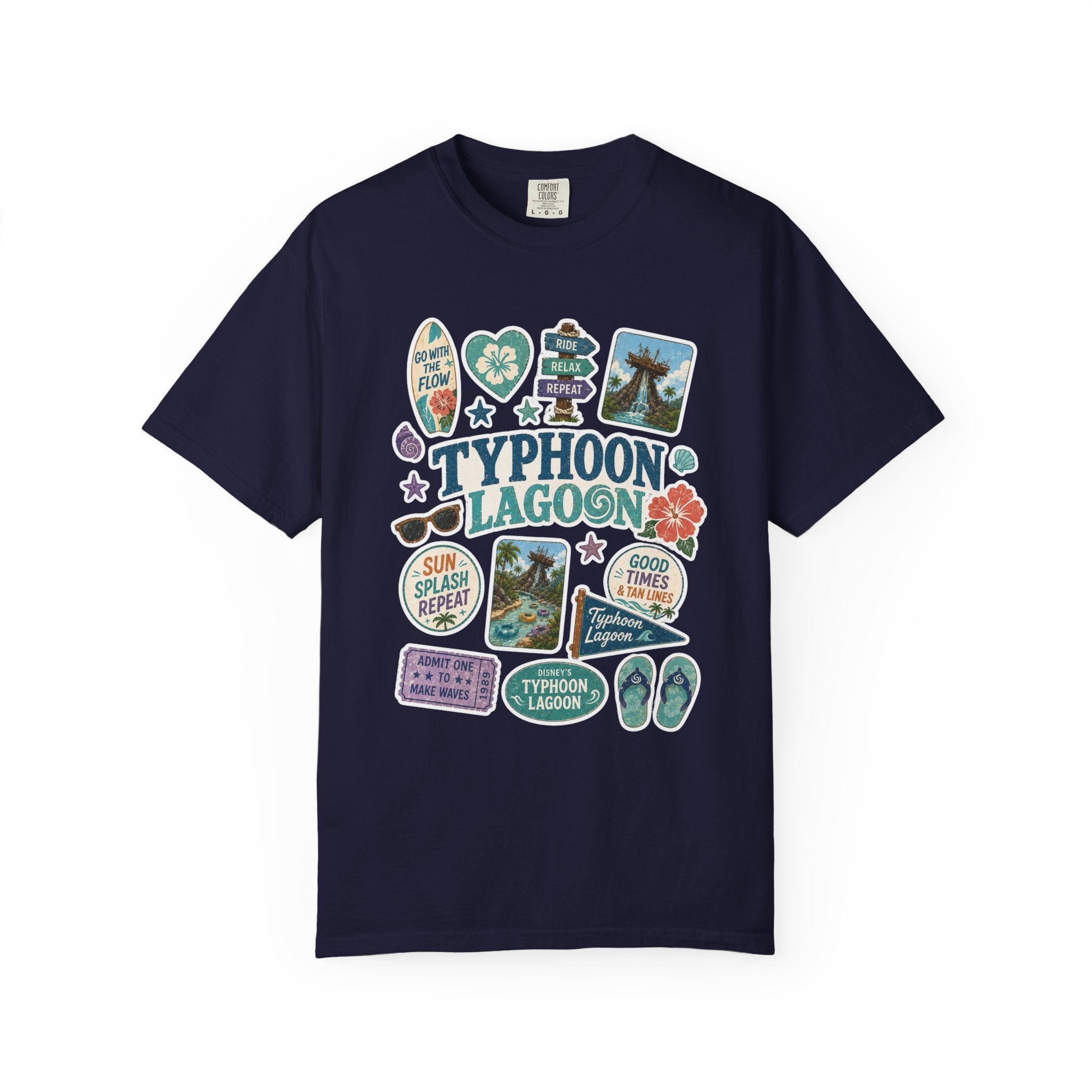 Typhoon Sticker Patch T-Shirt