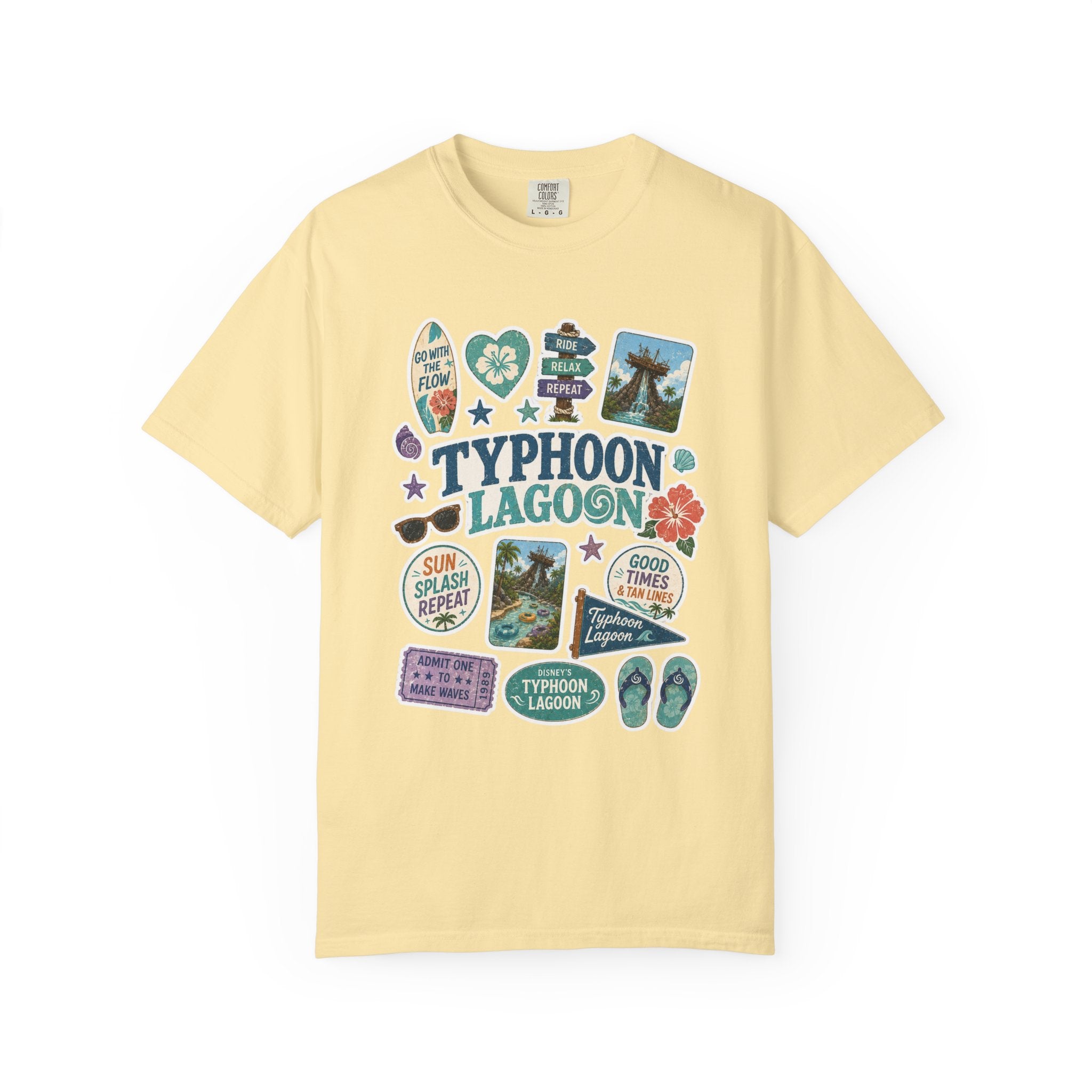 Typhoon Sticker Patch T-Shirt