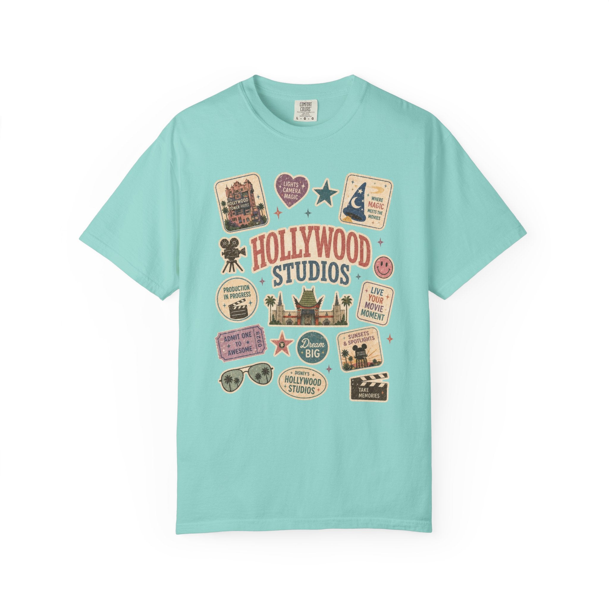 Hollywood Sticker Patch T-Shirt