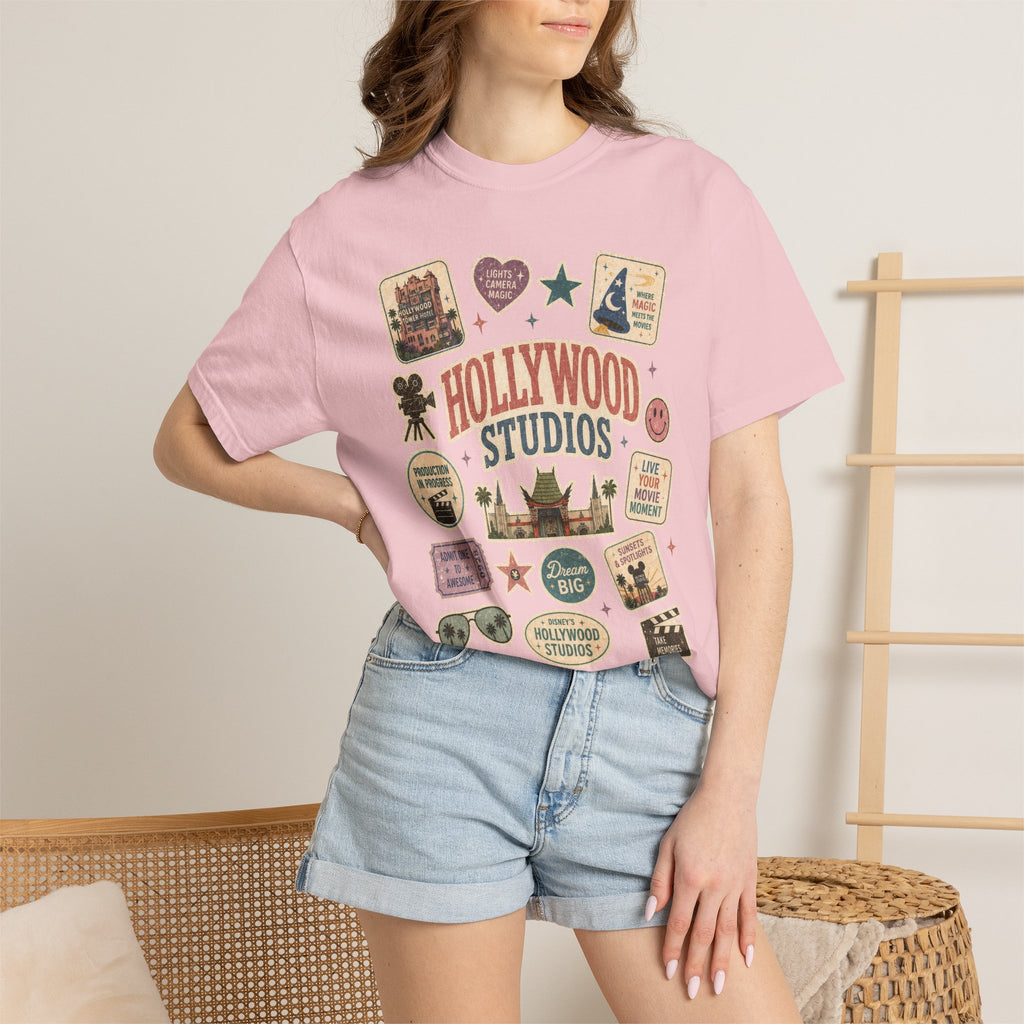 Hollywood Sticker Patch T-Shirt