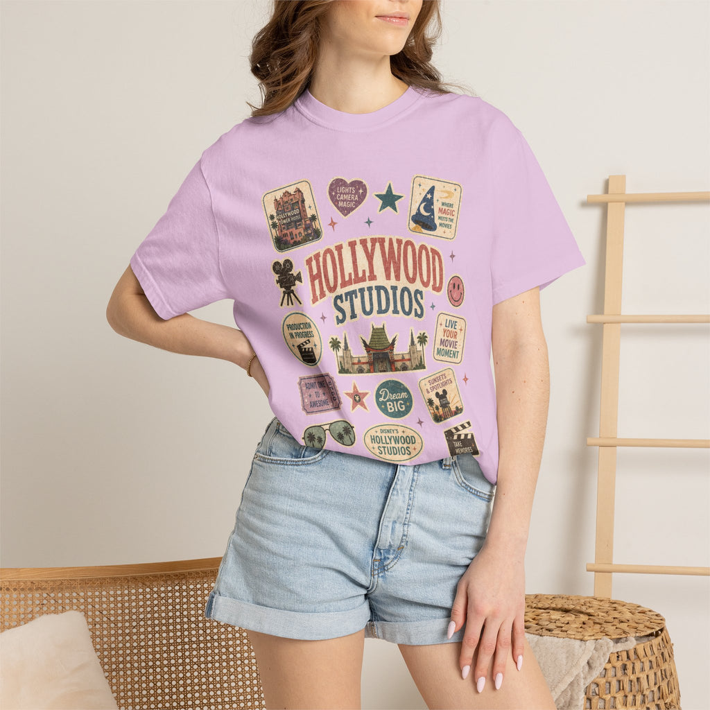 Hollywood Sticker Patch T-Shirt