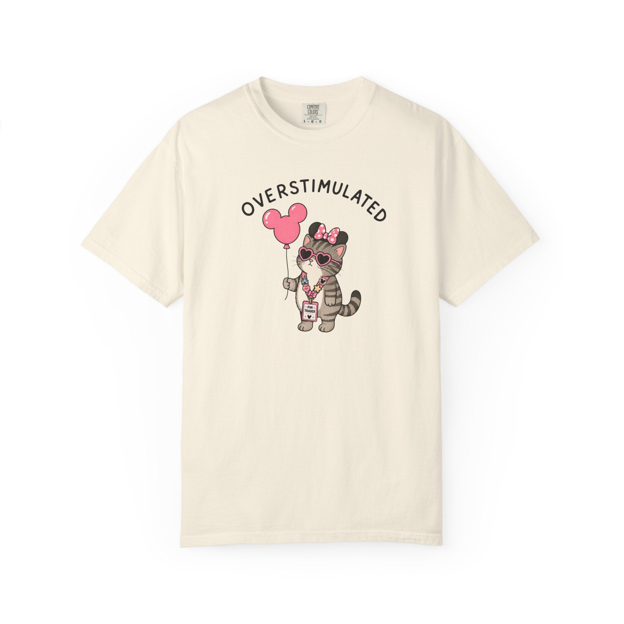 Overstimulated Pin Trading Cat T-Shirt