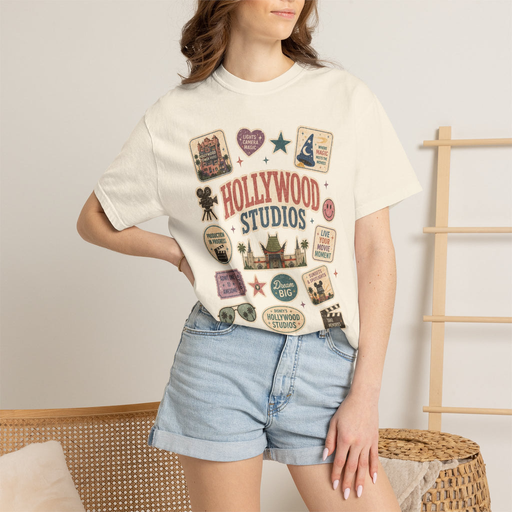 Hollywood Sticker Patch T-Shirt