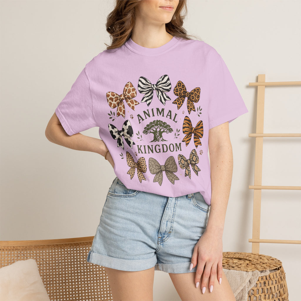 Animal Print Bow T-Shirt