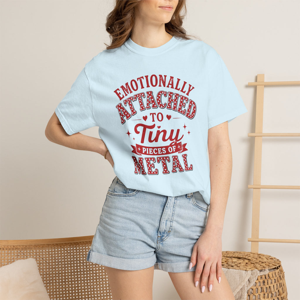 Red Polka Dot Emotionally Attached to Tiny Pieces of Metal T-Shirt