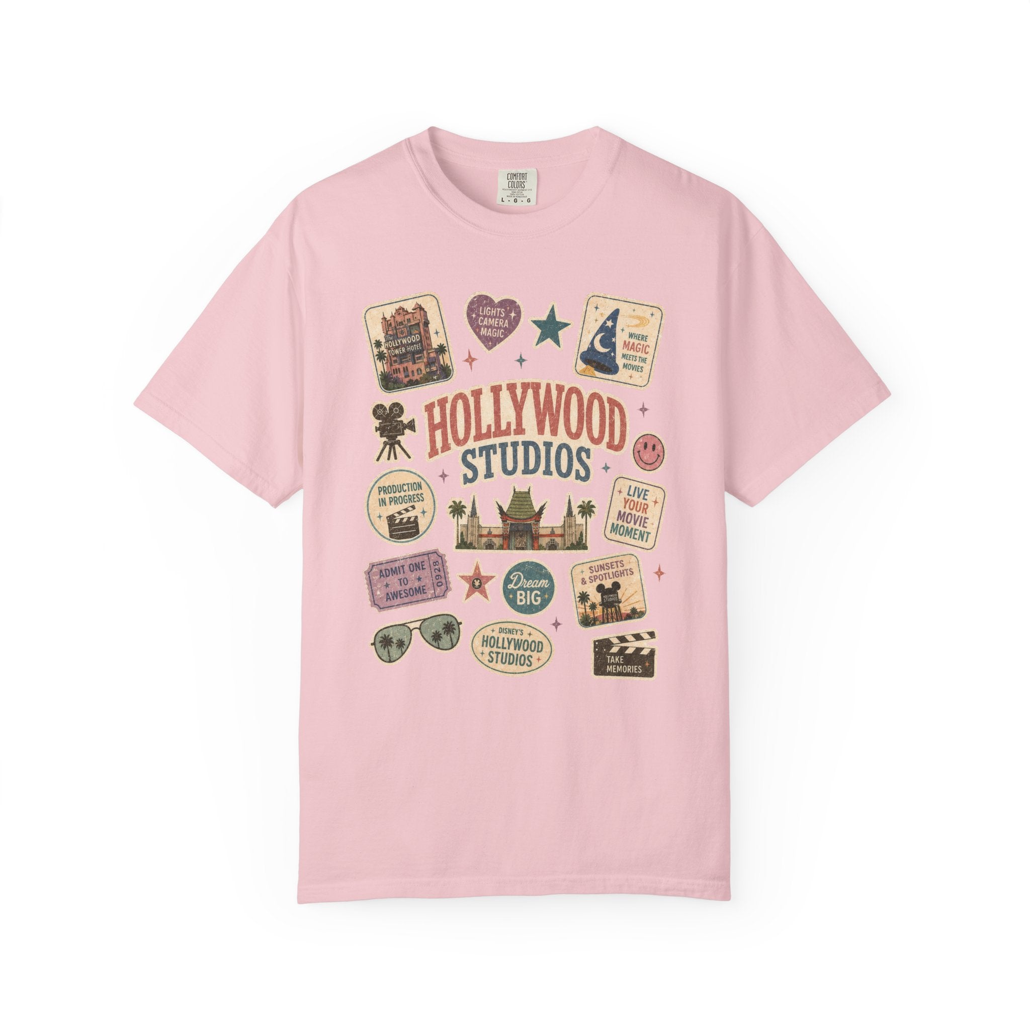 Hollywood Sticker Patch T-Shirt