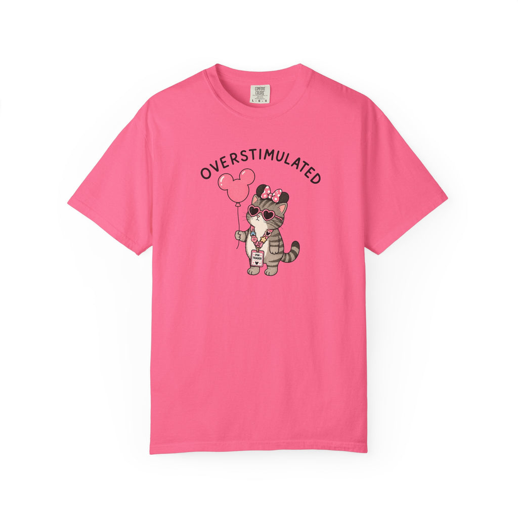 Overstimulated Pin Trading Cat T-Shirt