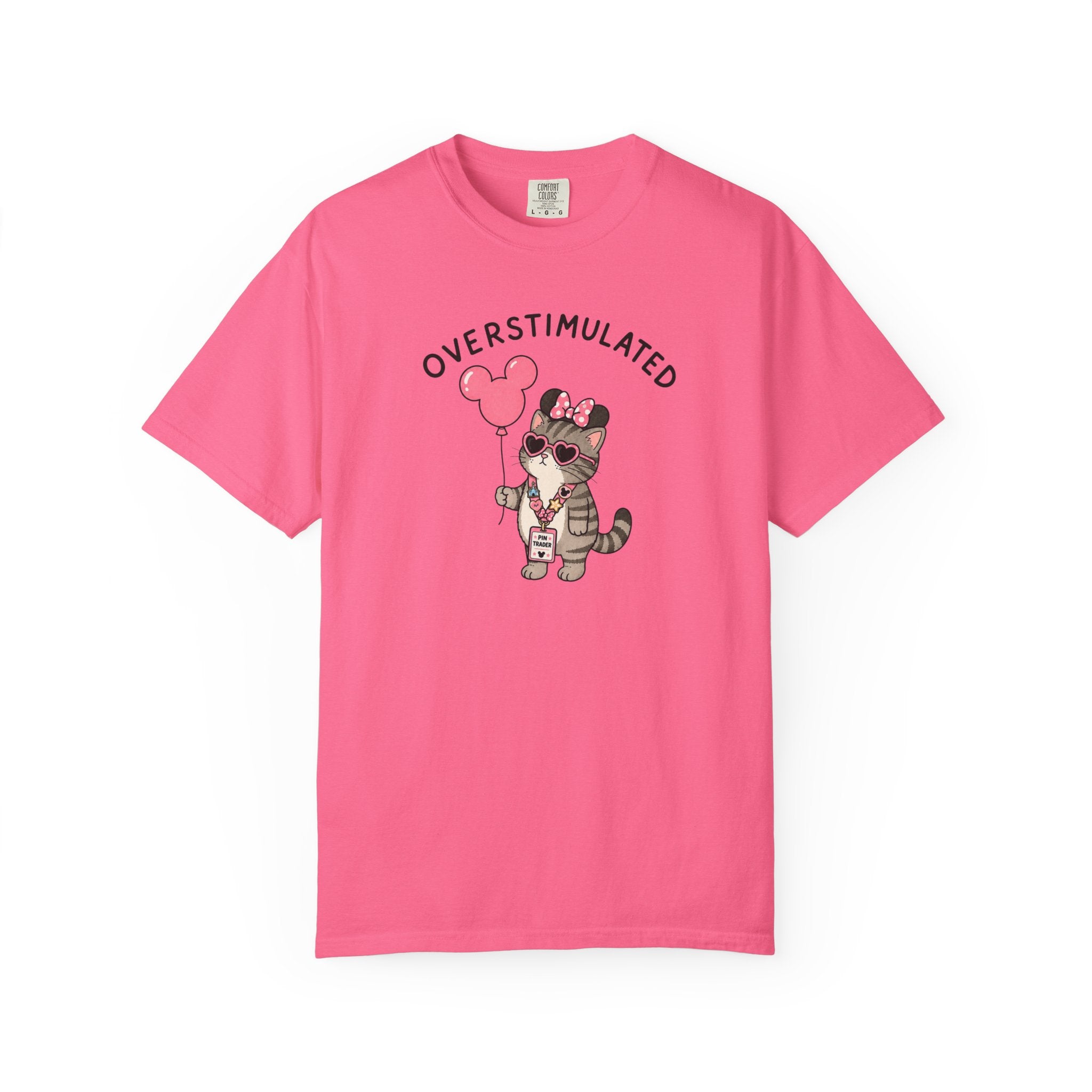 Overstimulated Pin Trading Cat T-Shirt