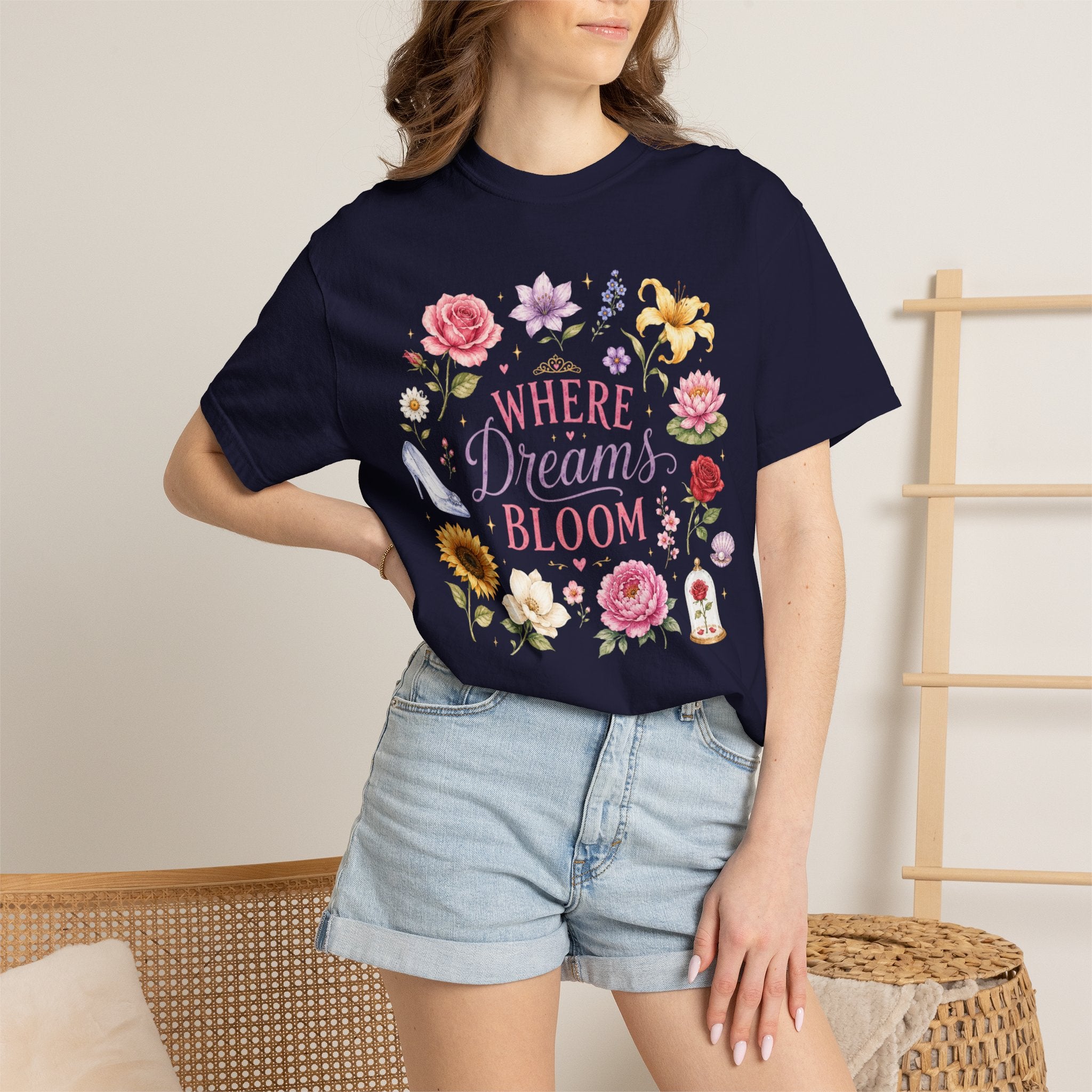 Where Dreams Bloom Floral T-Shirt