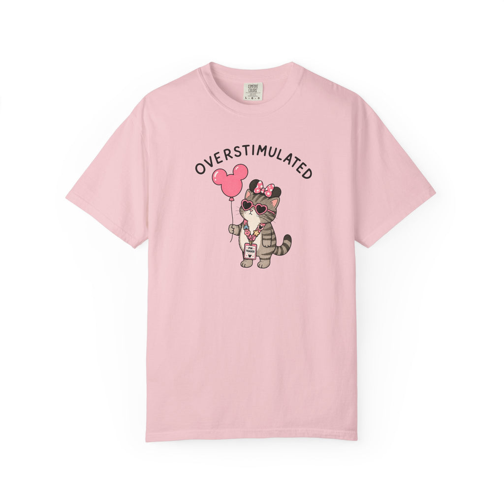 Overstimulated Pin Trading Cat T-Shirt