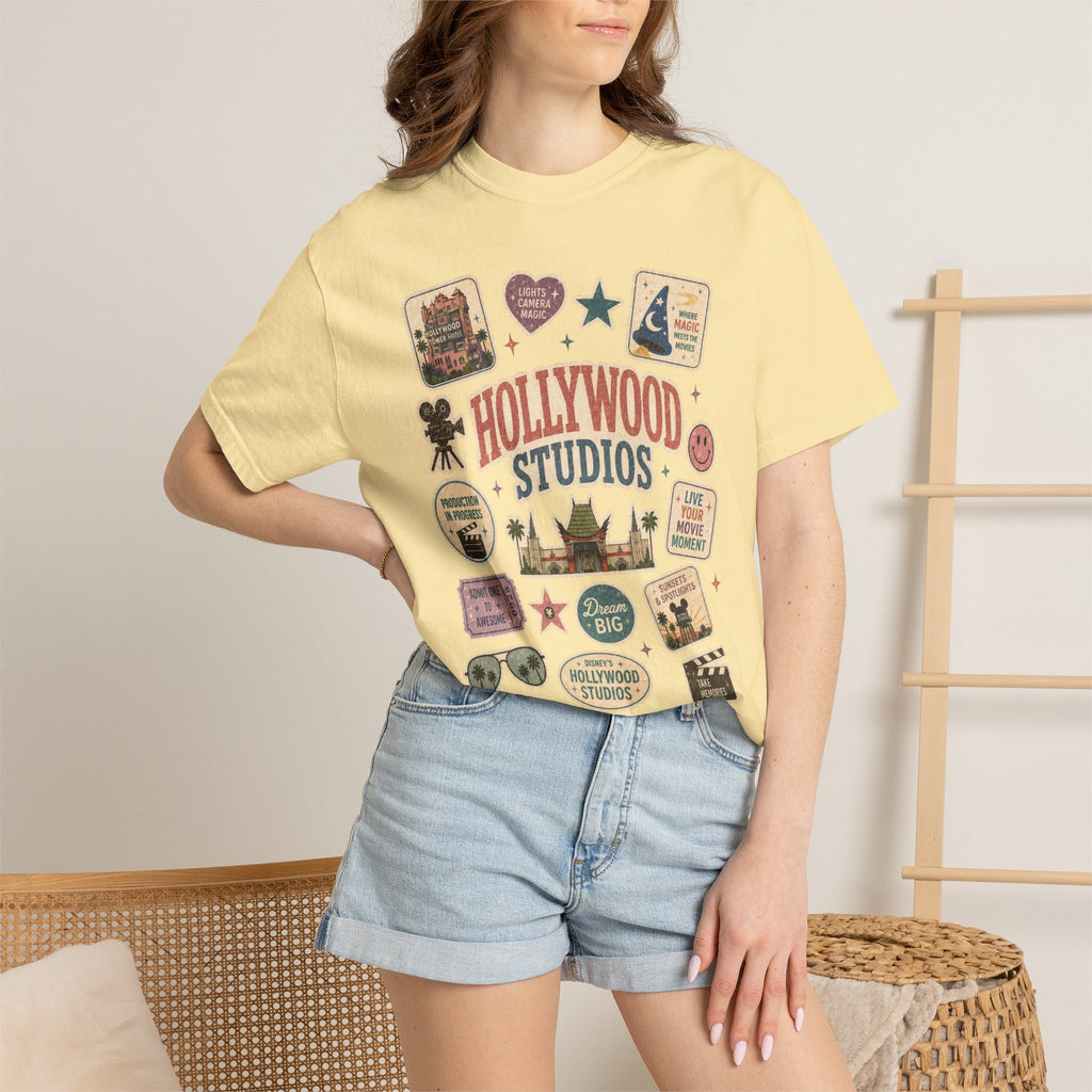 Hollywood Sticker Patch T-Shirt