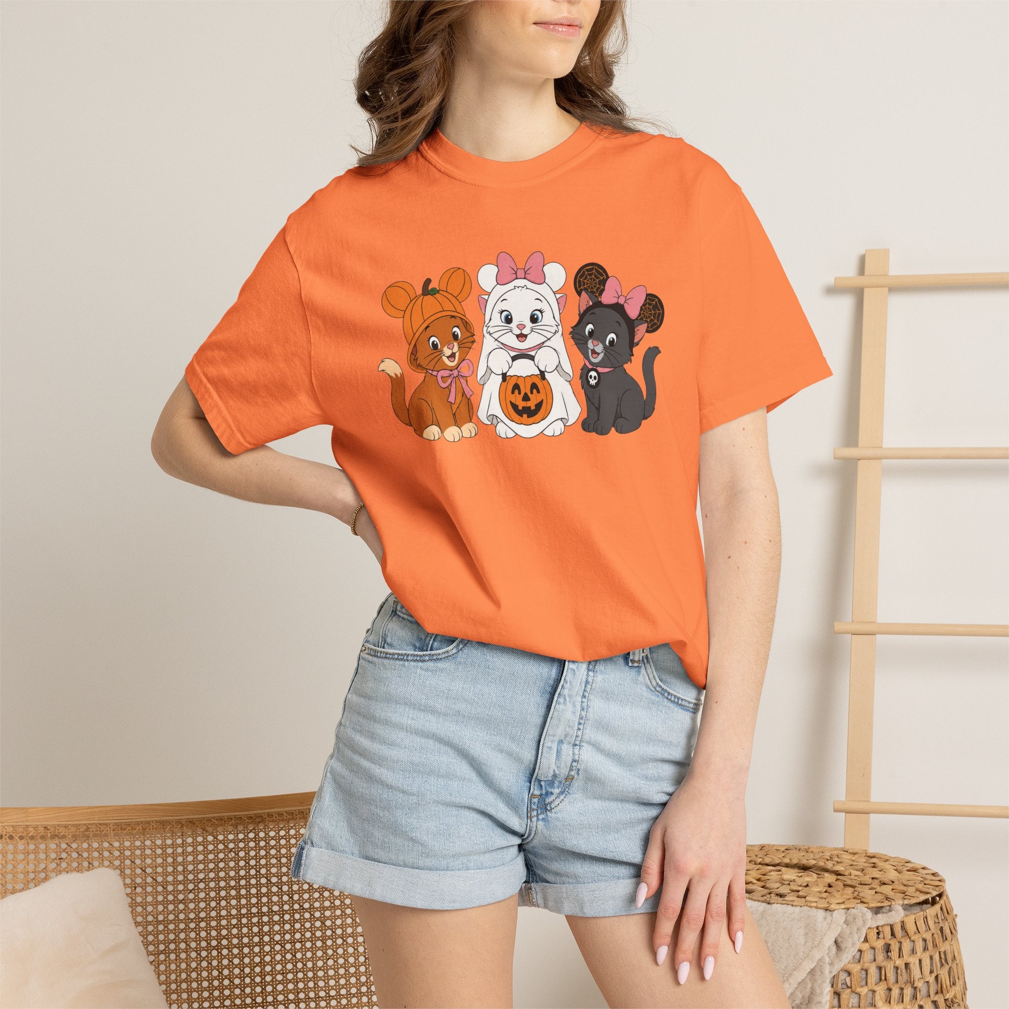Halloween Kittens Ear Hats T-Shirt