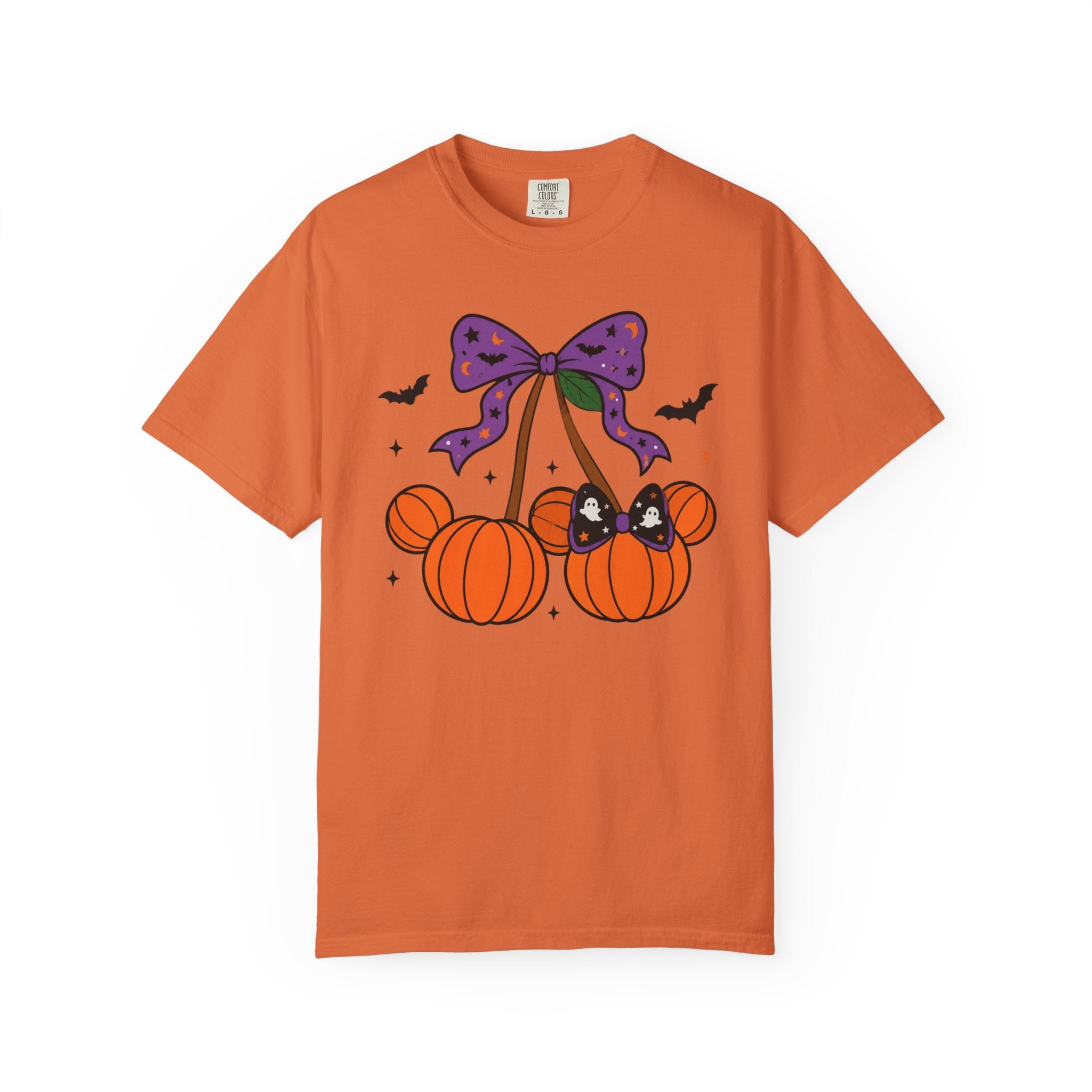 Halloween Pumpkin Bow T‑Shirt