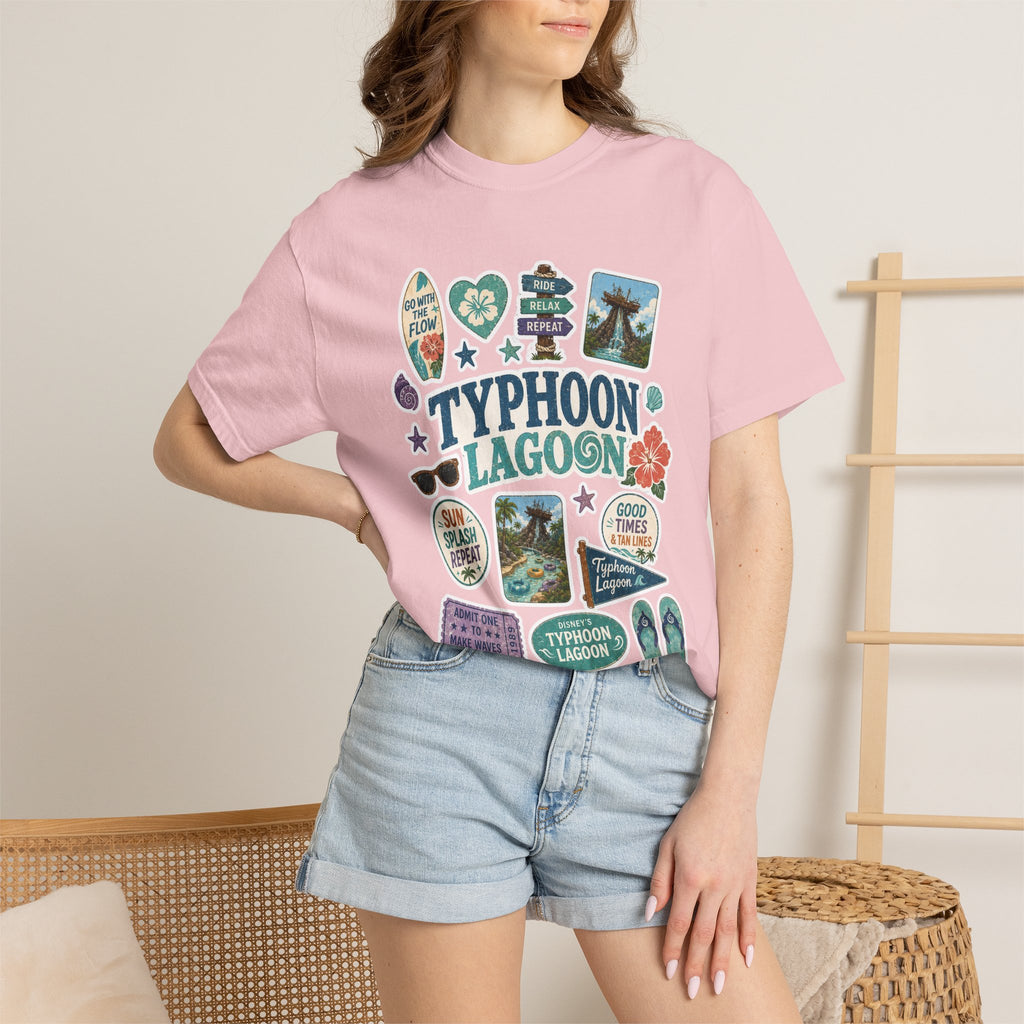 Typhoon Sticker Patch T-Shirt