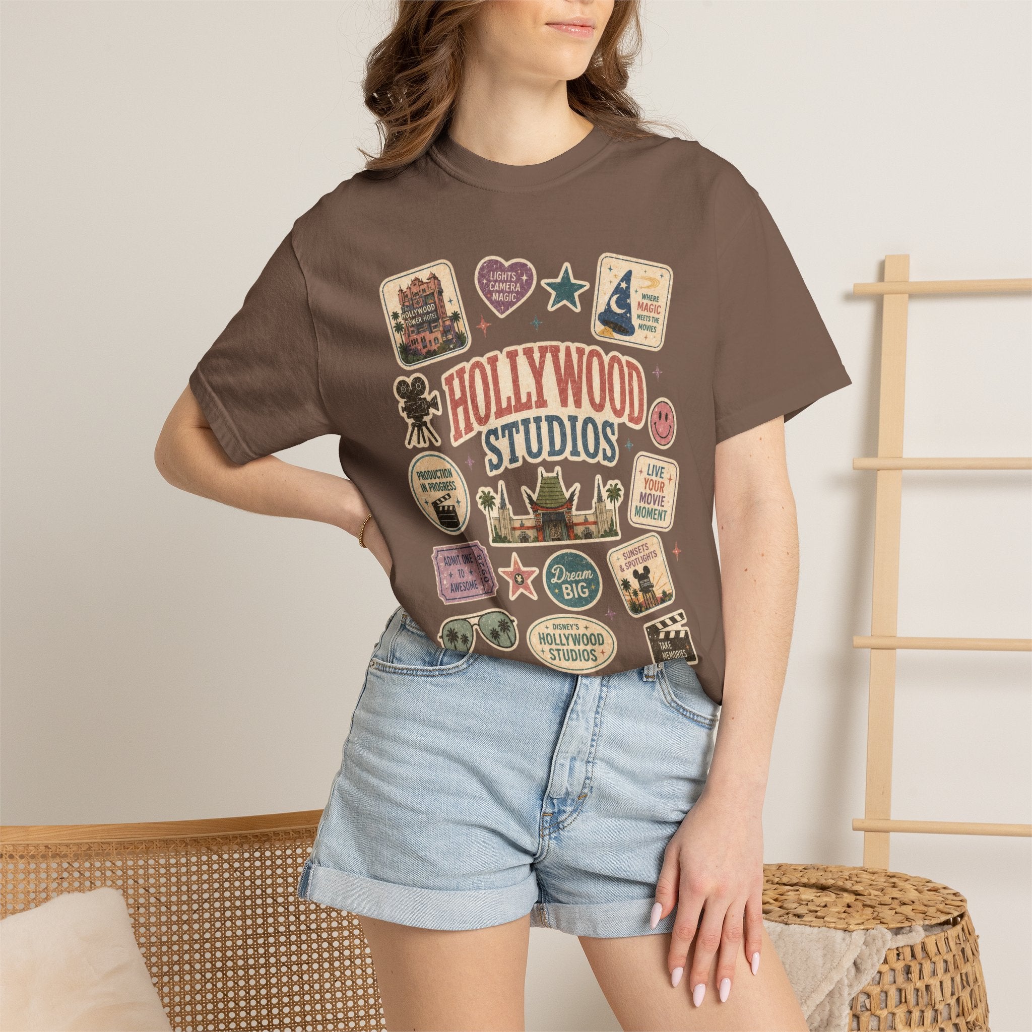 Hollywood Sticker Patch T-Shirt
