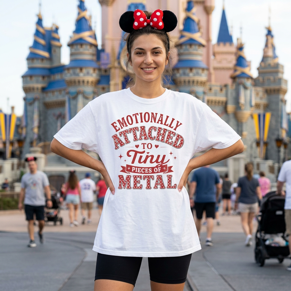 Minnie Mouse - Emotionally Attached to Tiny Pieces of Metal T-Shirt
