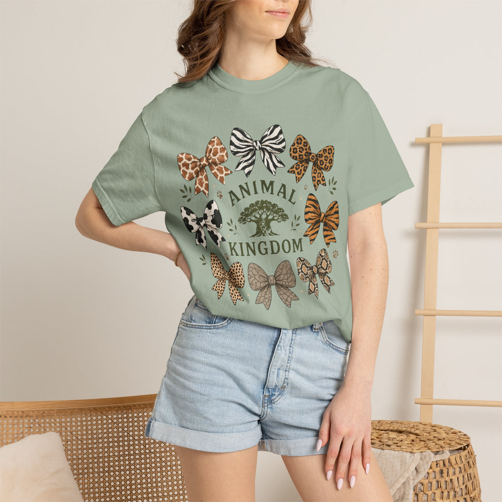 Animal Print Bow T-Shirt