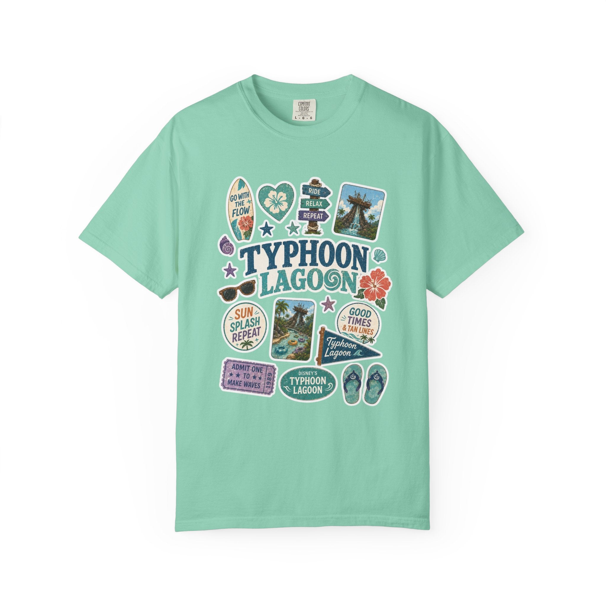 Typhoon Sticker Patch T-Shirt