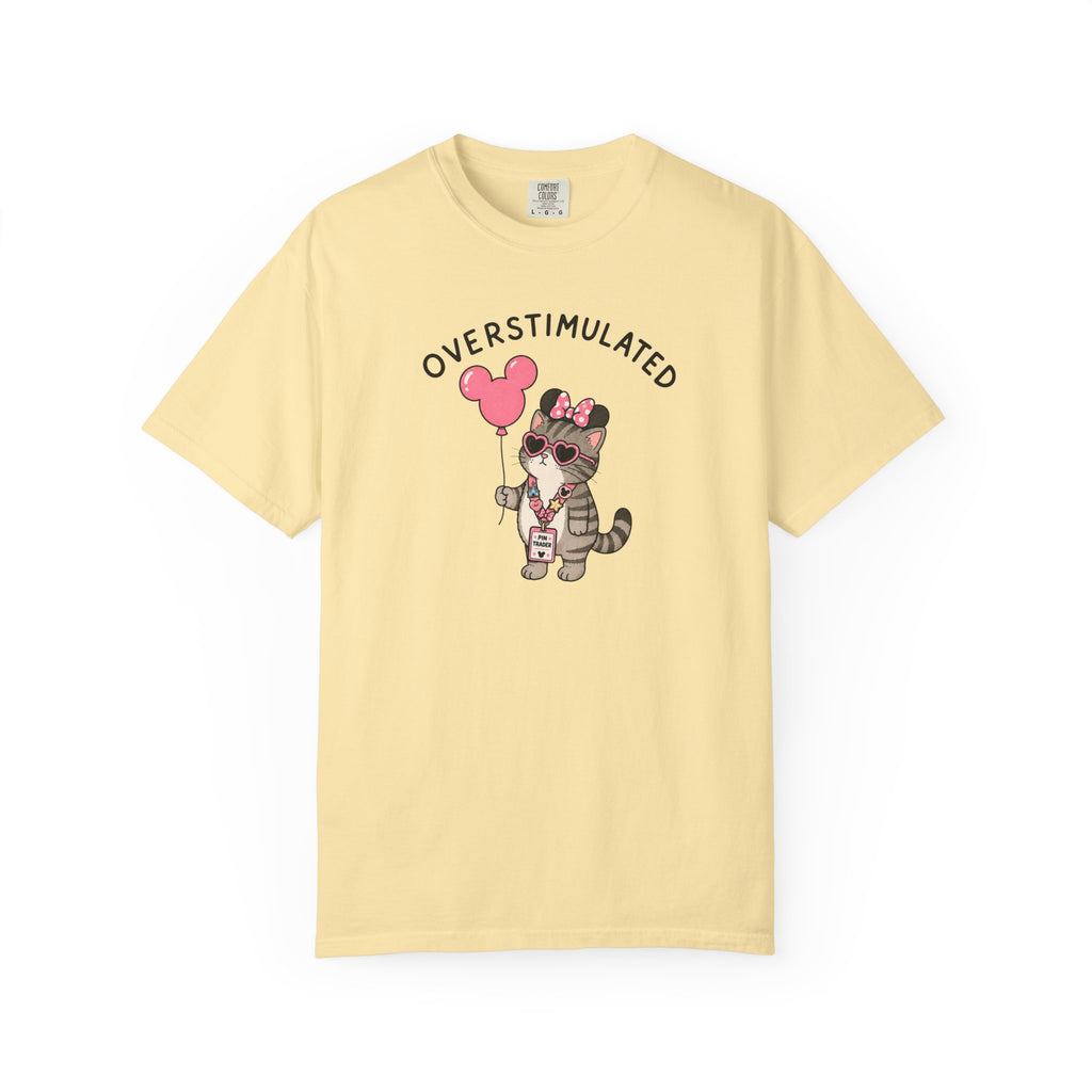 Overstimulated Pin Trading Cat T-Shirt