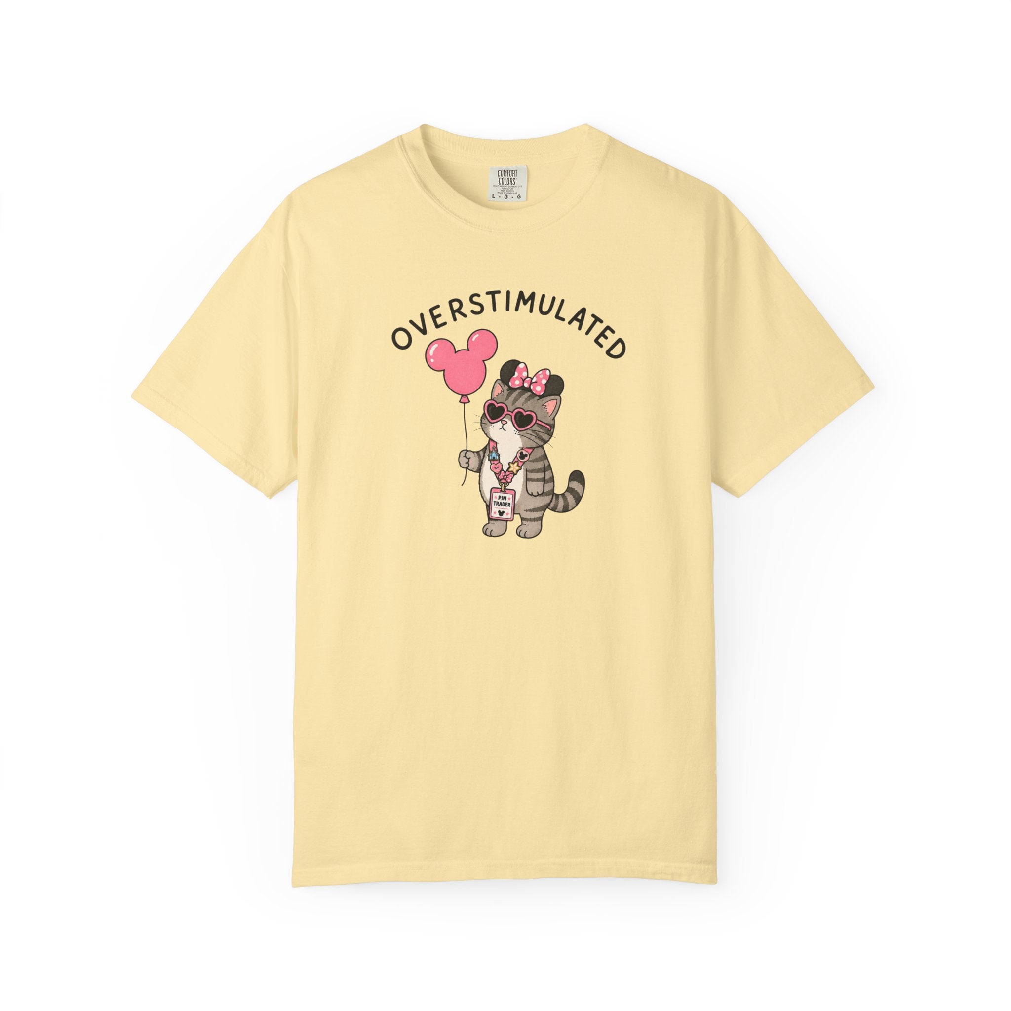 Overstimulated Pin Trading Cat T-Shirt