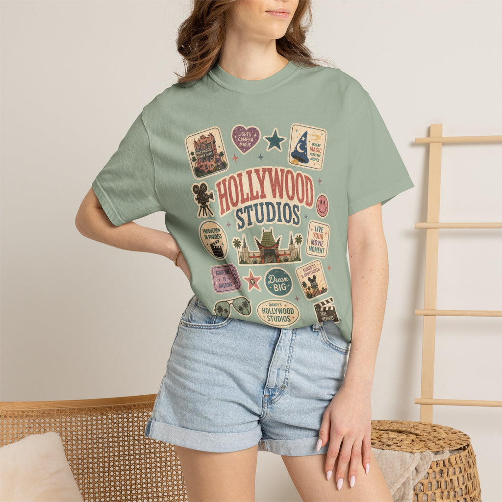 Hollywood Sticker Patch T-Shirt