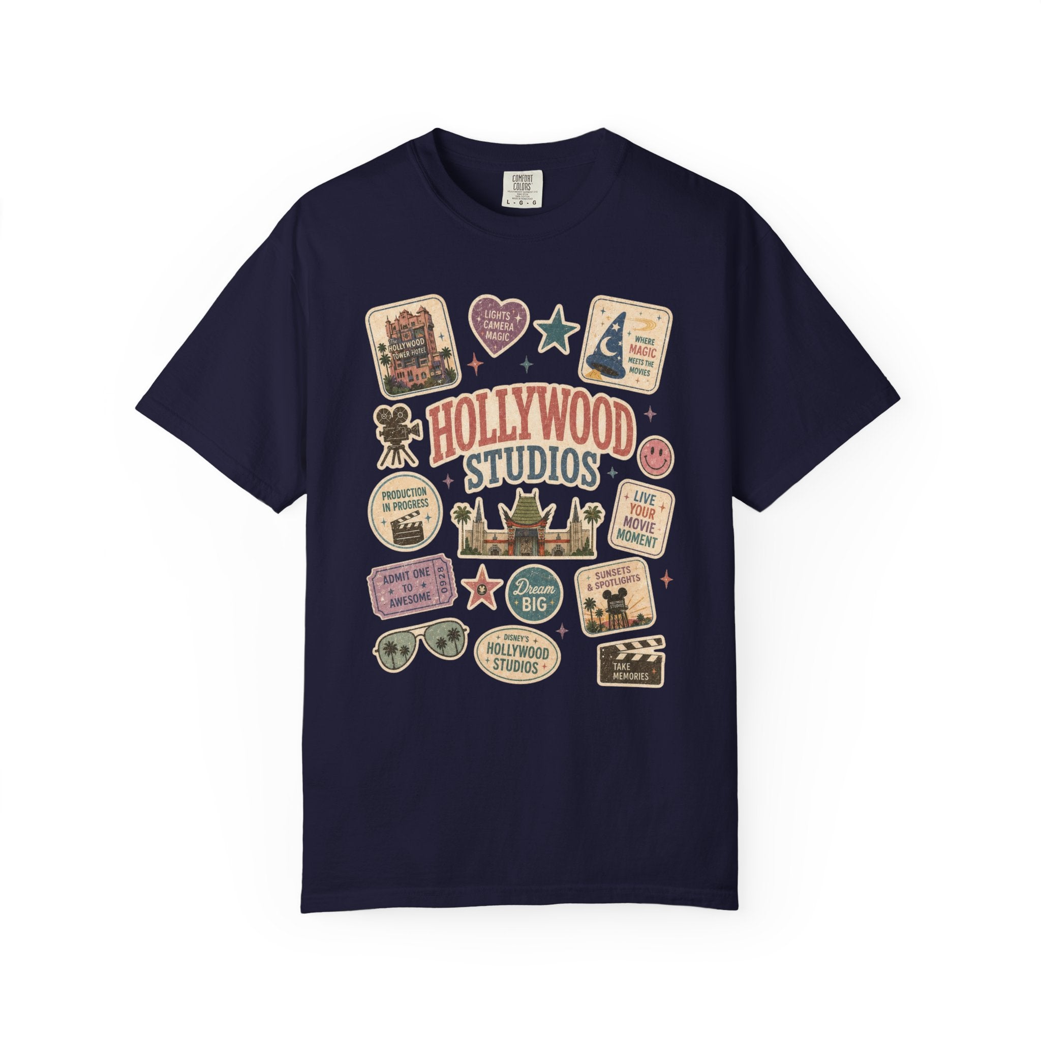 Hollywood Sticker Patch T-Shirt