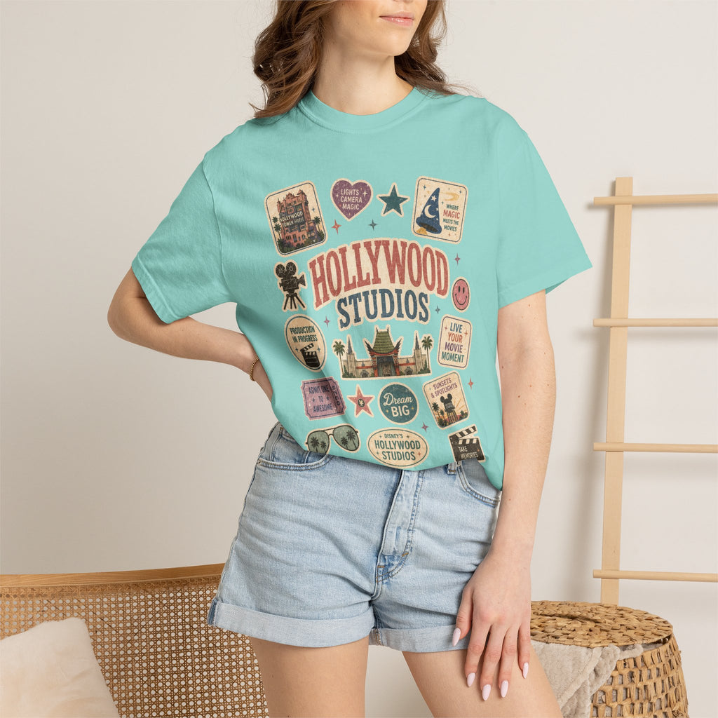 Hollywood Sticker Patch T-Shirt