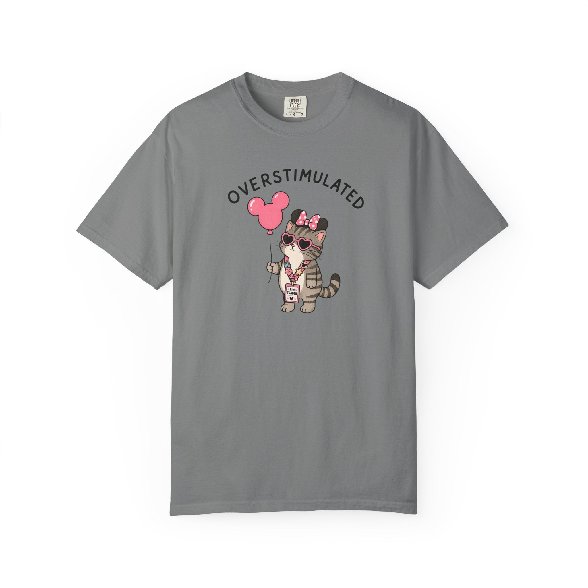 Overstimulated Pin Trading Cat T-Shirt