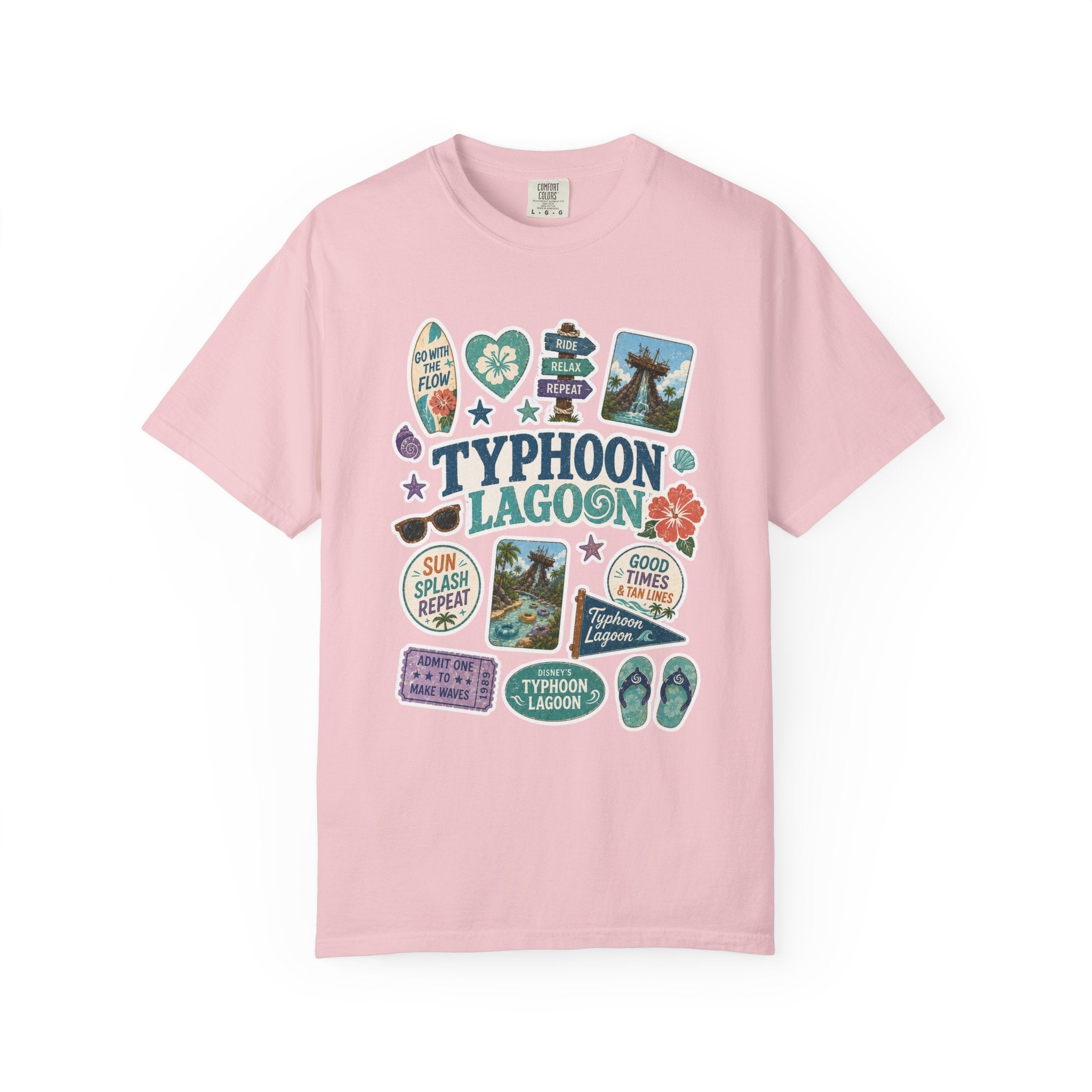 Typhoon Sticker Patch T-Shirt