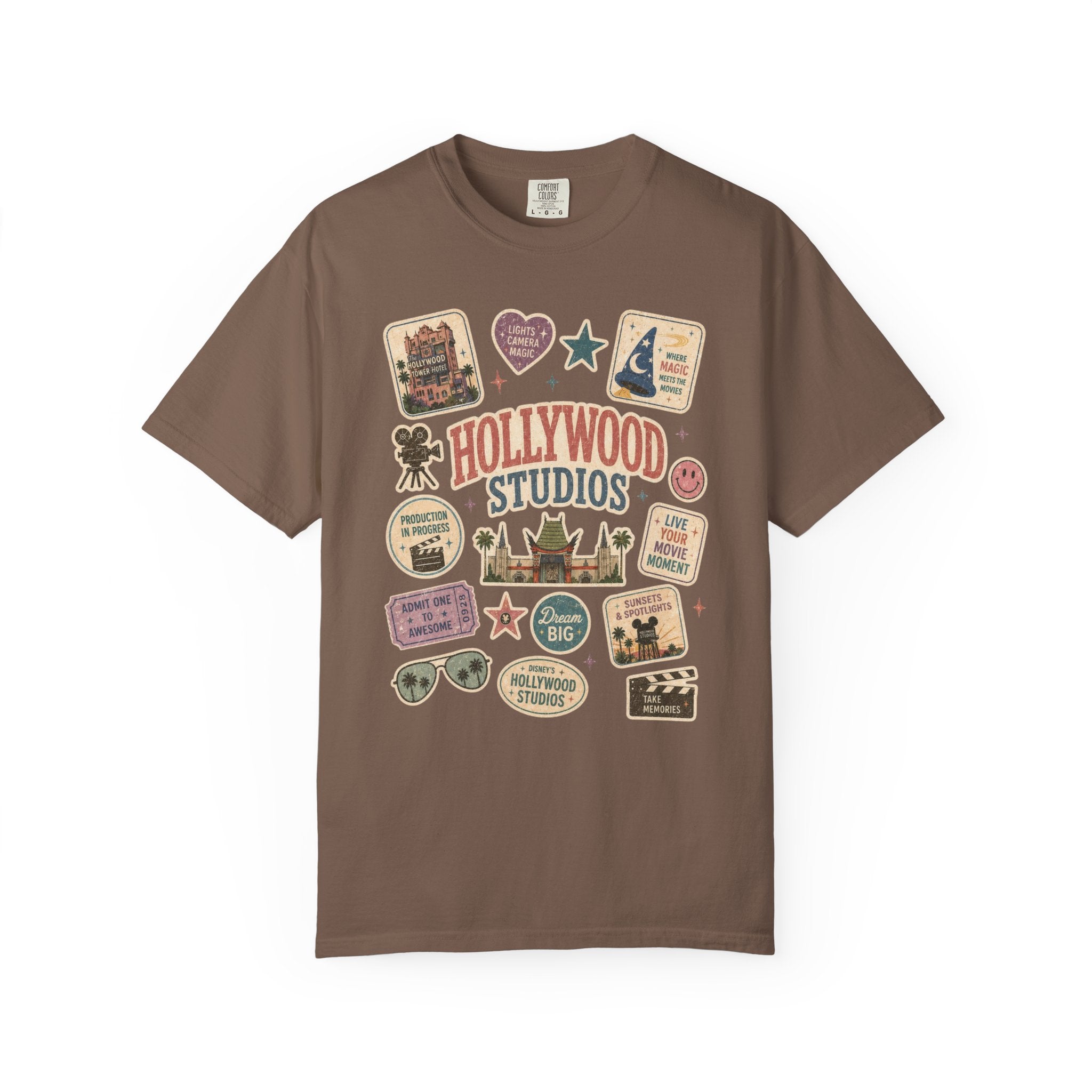 Hollywood Sticker Patch T-Shirt