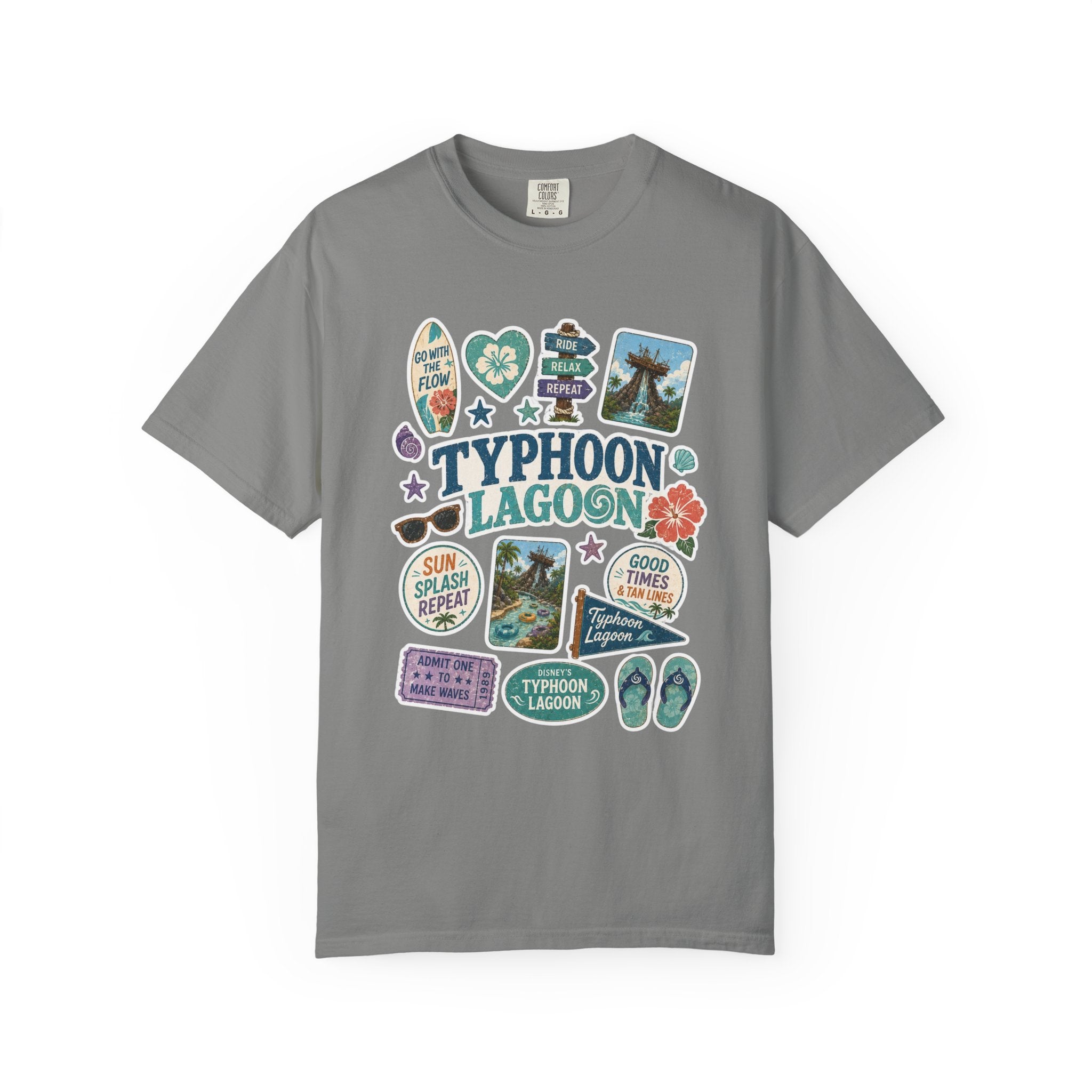 Typhoon Sticker Patch T-Shirt