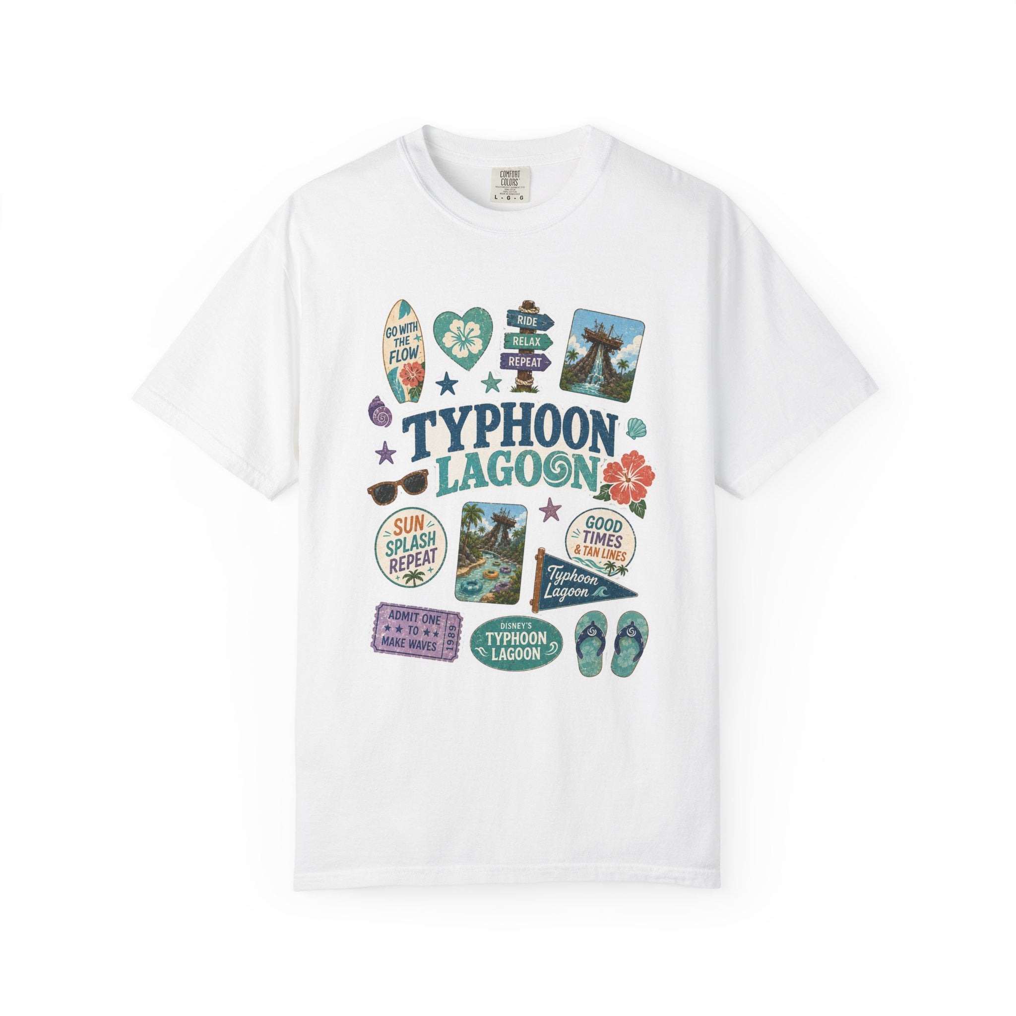 Typhoon Sticker Patch T-Shirt