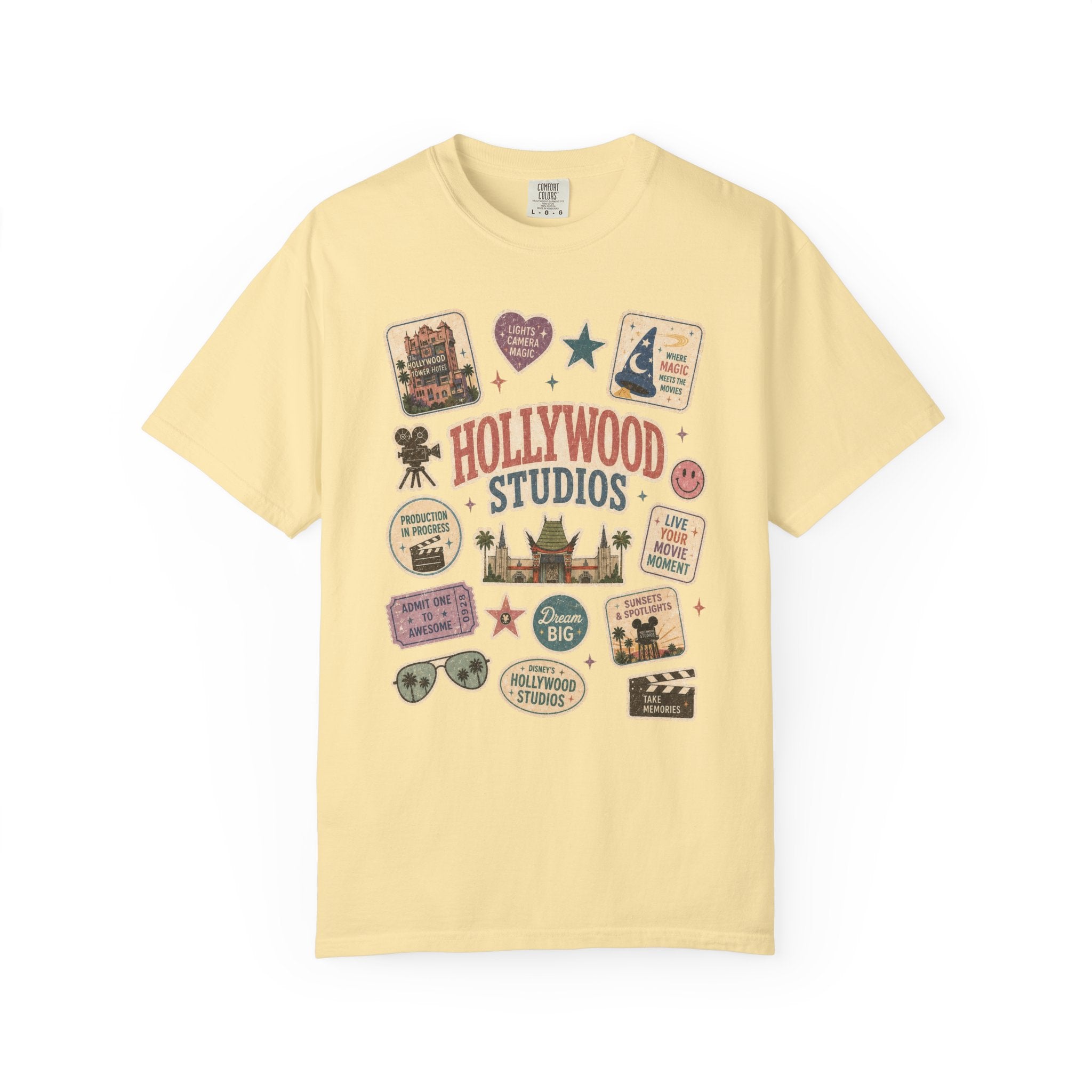 Hollywood Sticker Patch T-Shirt