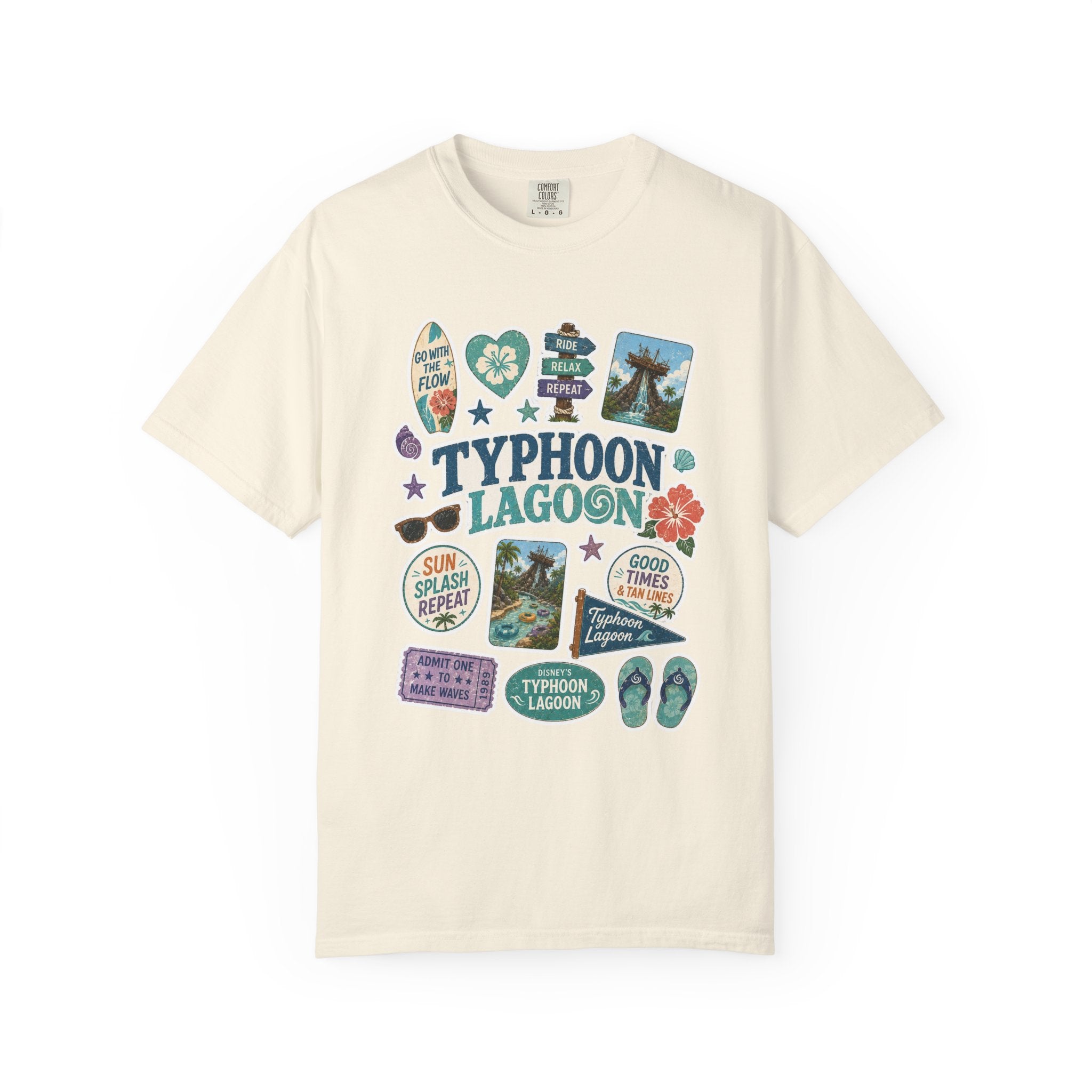 Typhoon Sticker Patch T-Shirt