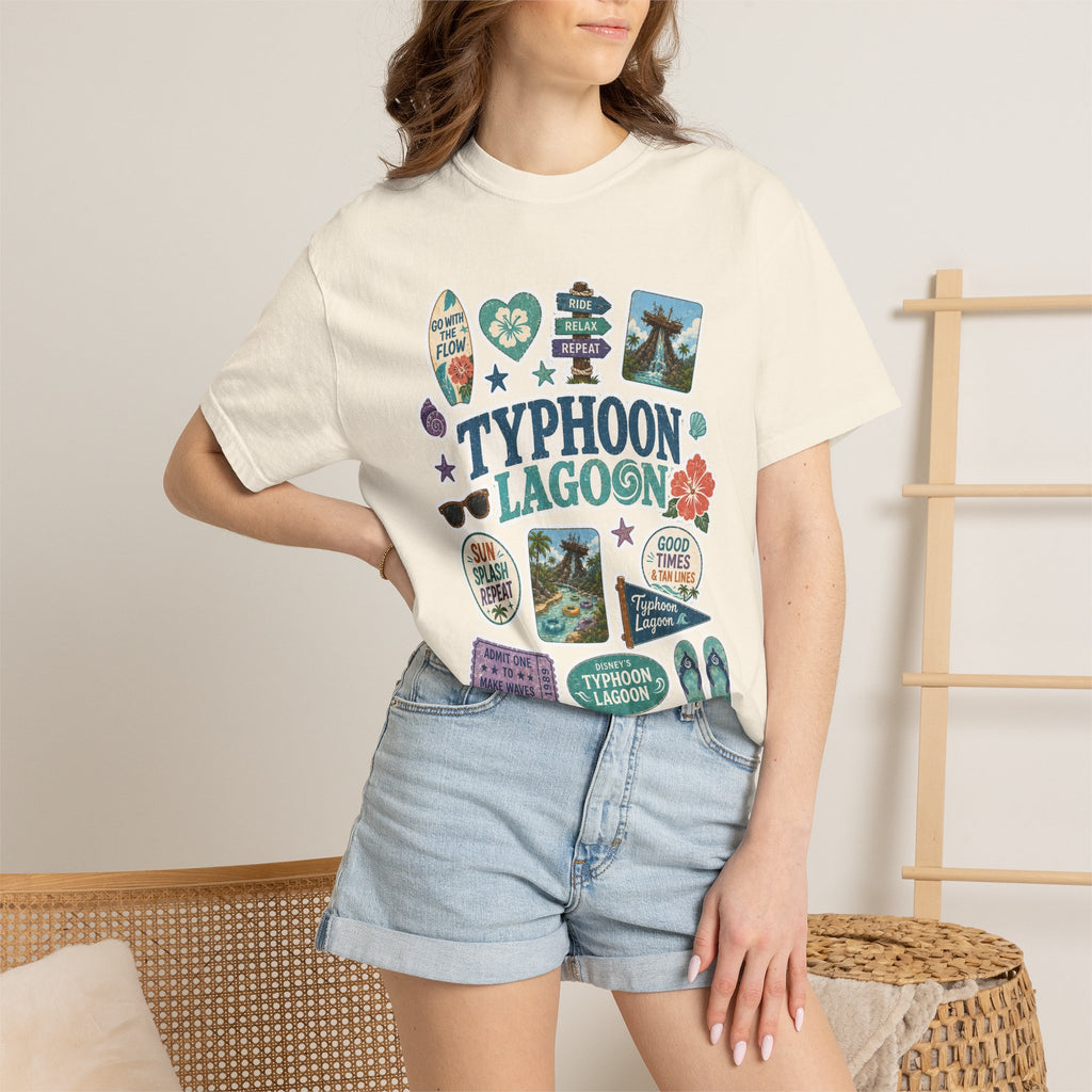 Typhoon Sticker Patch T-Shirt