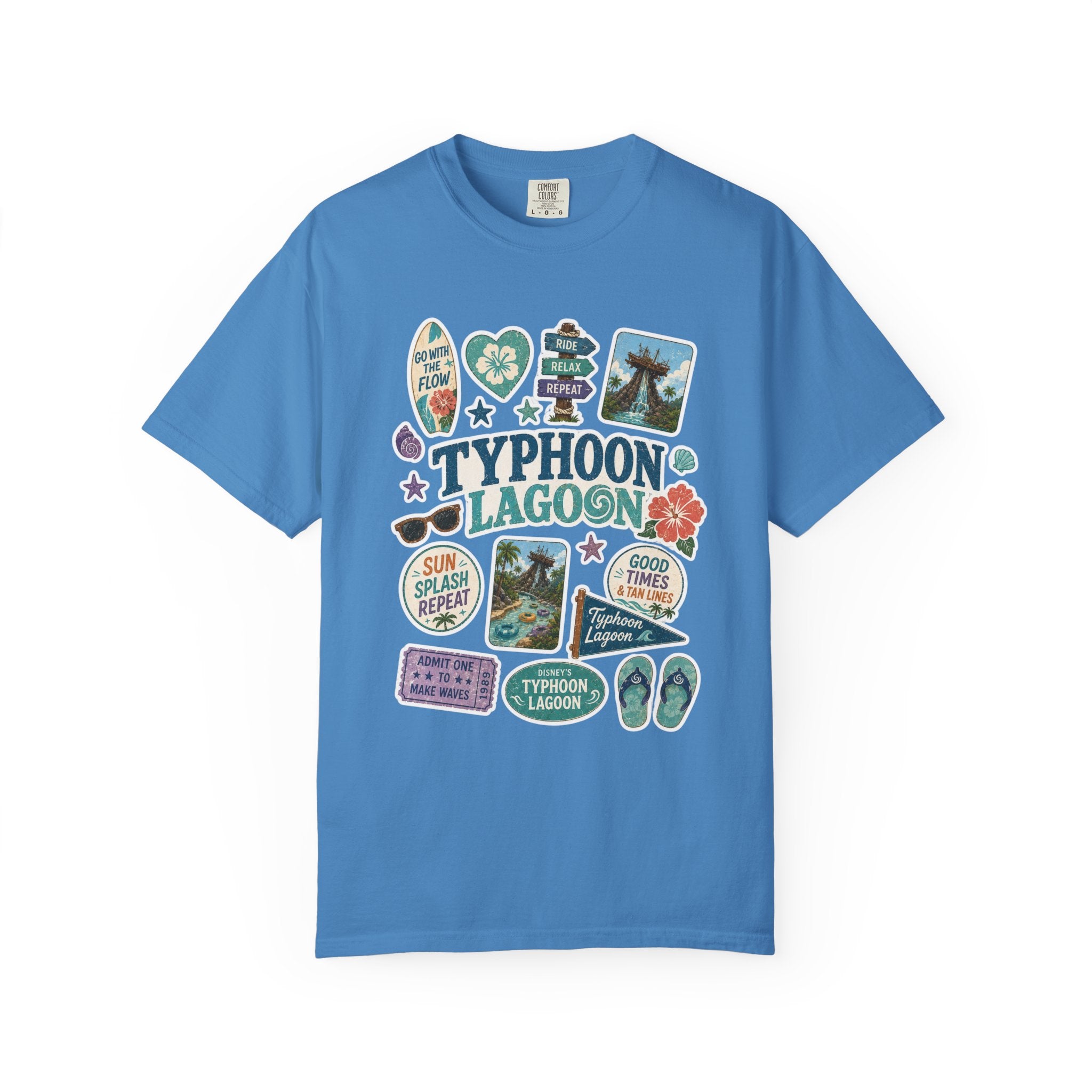 Typhoon Sticker Patch T-Shirt