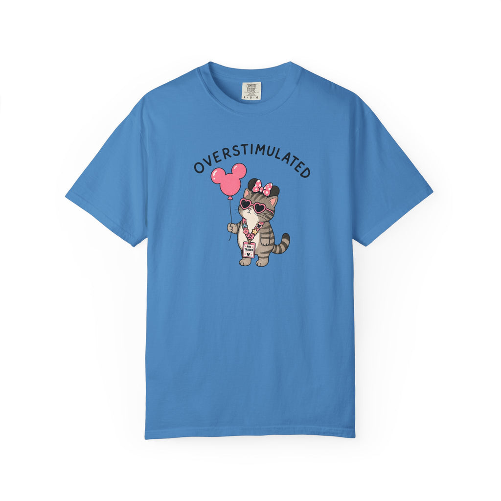 Overstimulated Pin Trading Cat T-Shirt